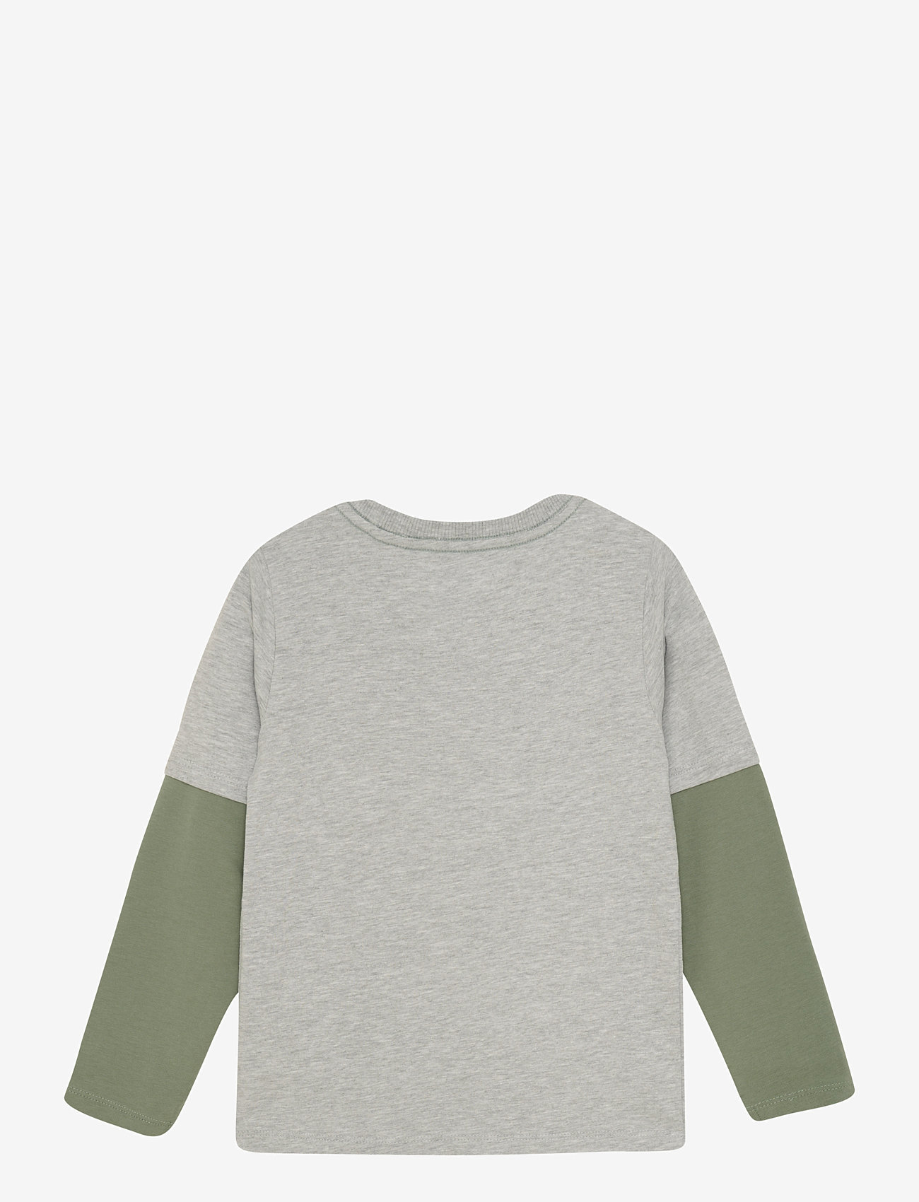 Minymo - T-shirt LS - efterårstøj - grey melange - 1