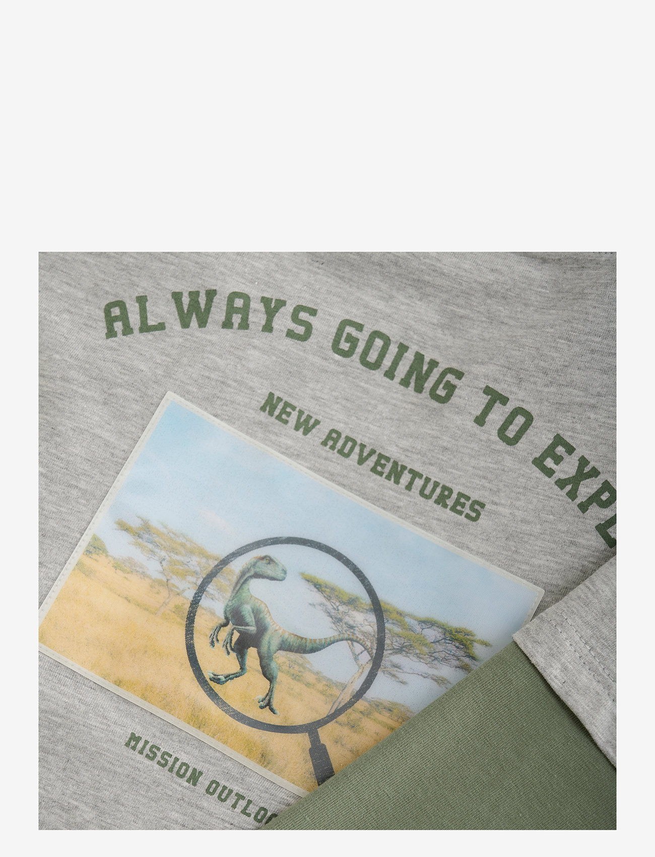 Minymo - T-shirt LS - efterårstøj - grey melange - 2