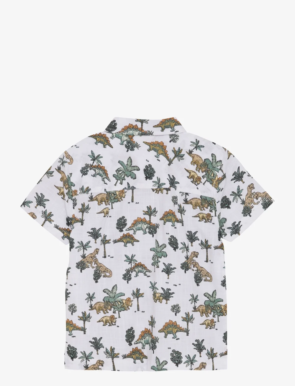 Minymo - Shirt SS AOP - kortærmede skjorter - bright white - 2