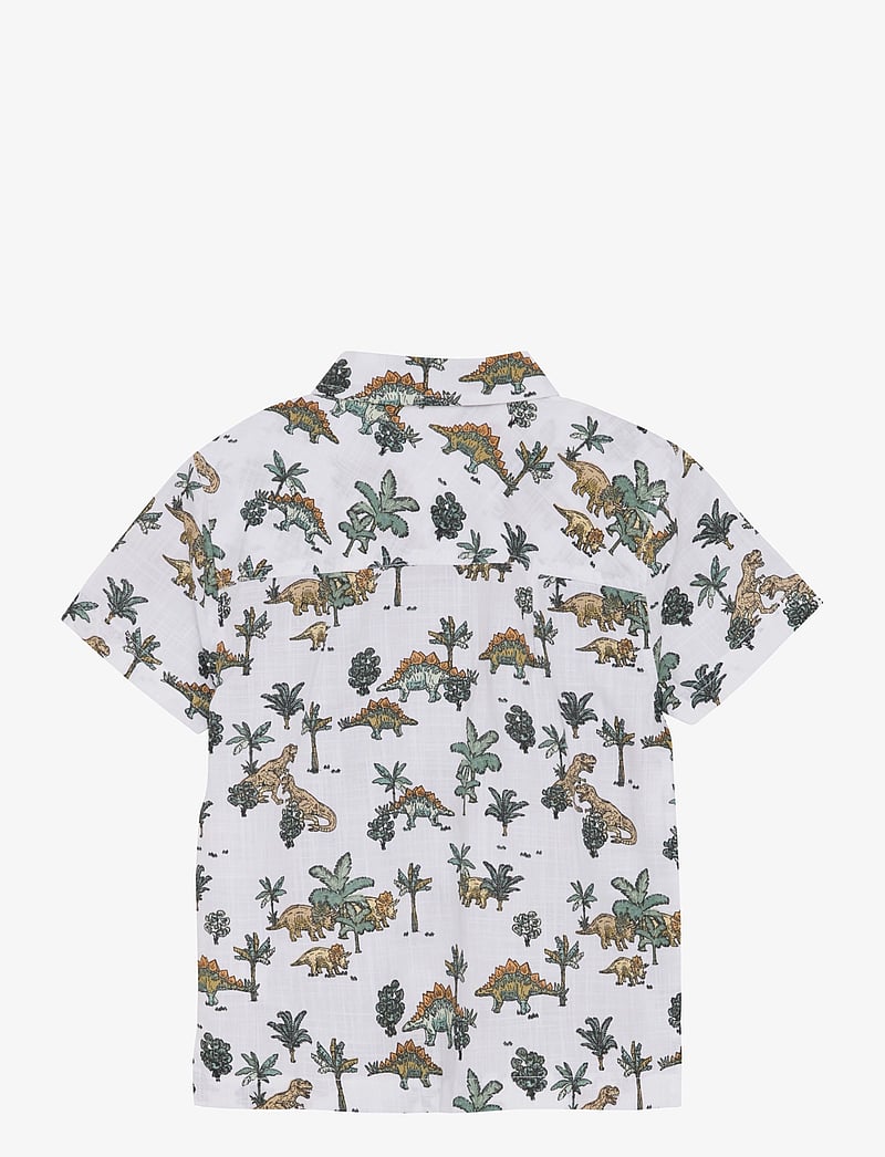 Minymo - Shirt SS AOP - lühikeste varrukatega särgid - bright white - 2