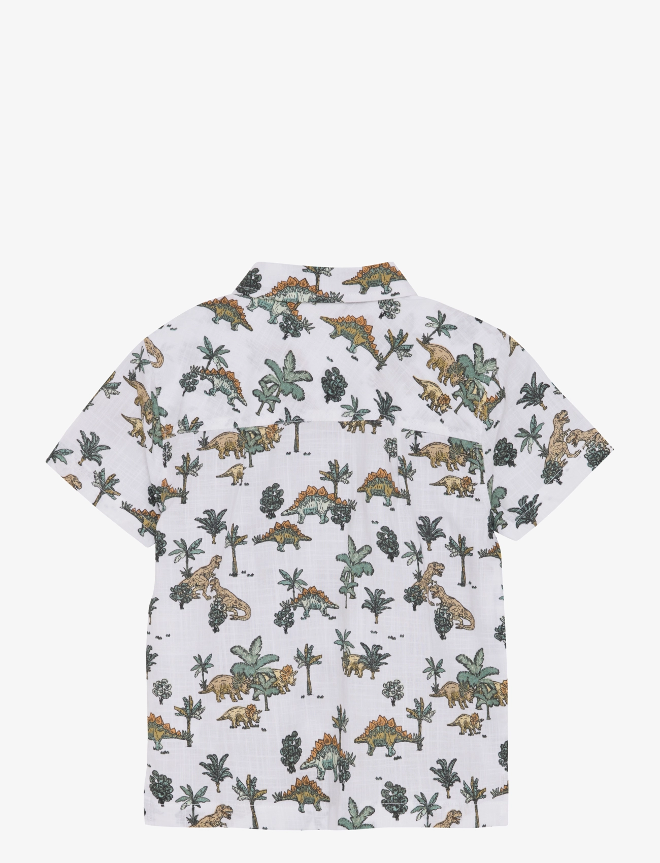 Minymo - Shirt SS AOP - kauluspaidat - bright white - 2