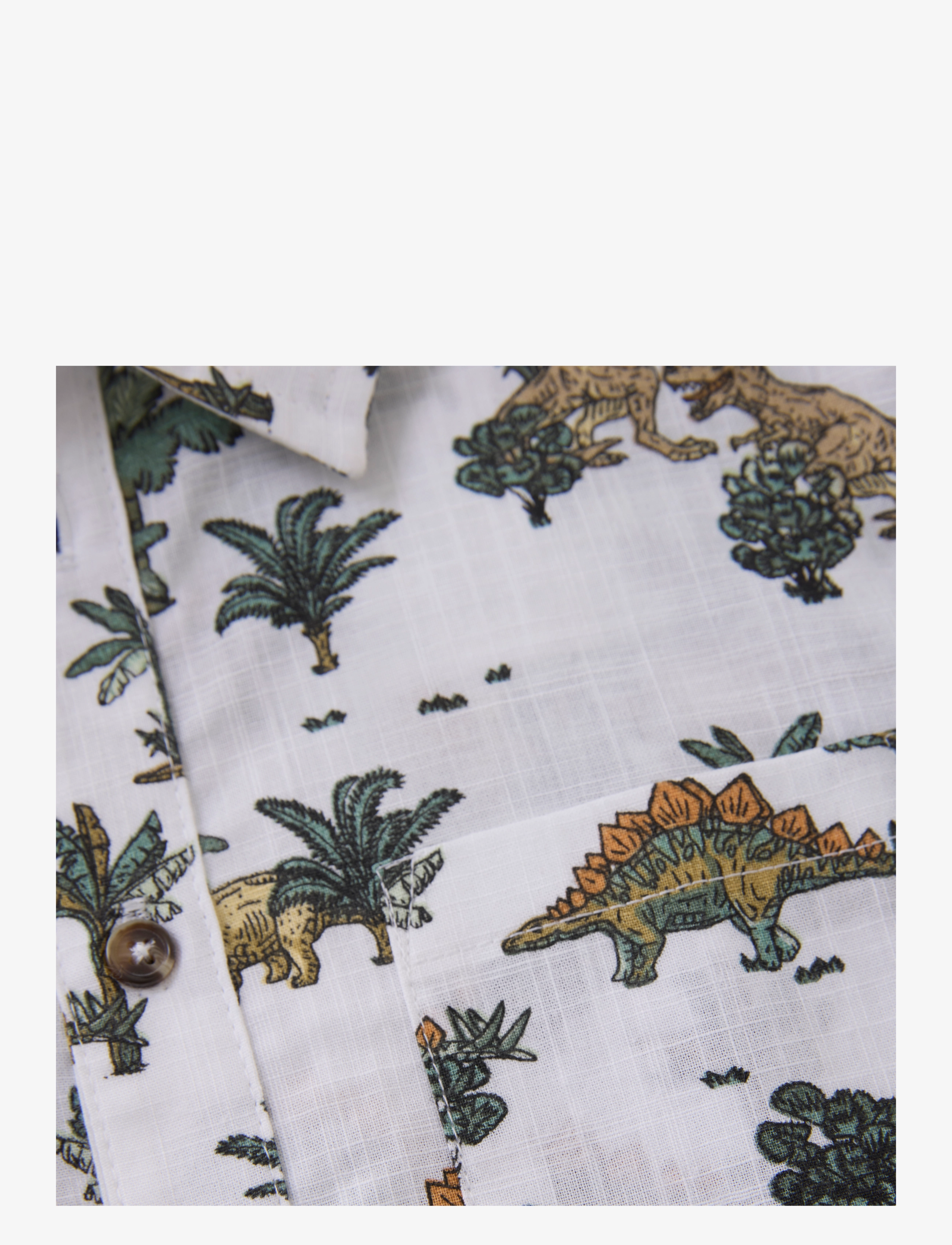 Minymo - Shirt SS AOP - kauluspaidat - bright white - 3