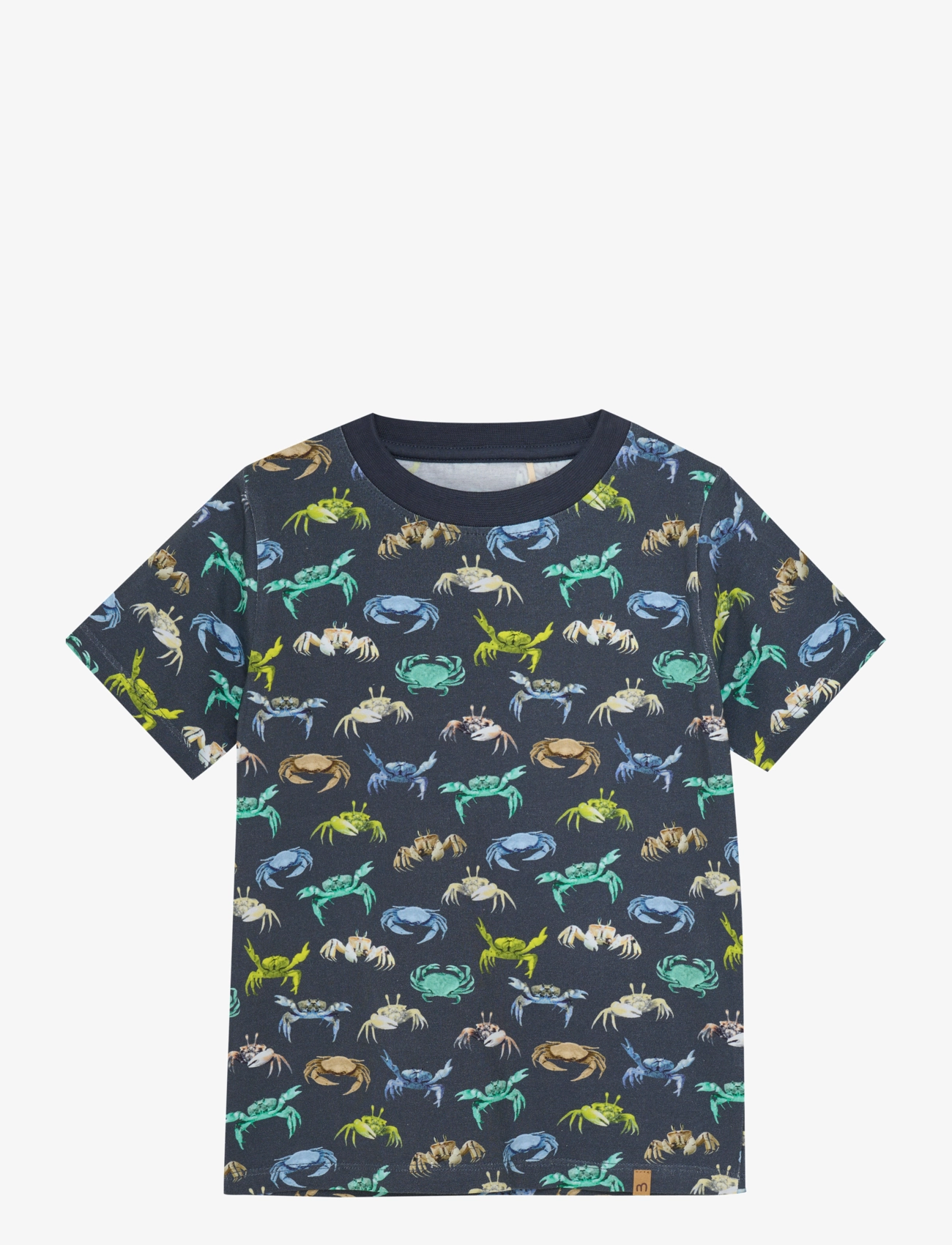 Minymo T-Shirt Ss Aop, 104, T-shirts, Marineblau - Short-sleeved, Kinder