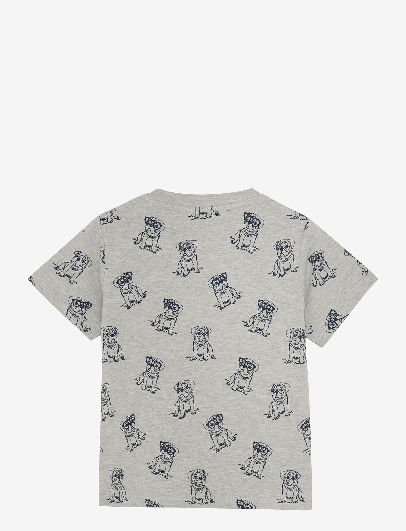 Minymo - T-shirt SS AOP Sweat - lyhythihaiset t-paidat - grey melange - 2