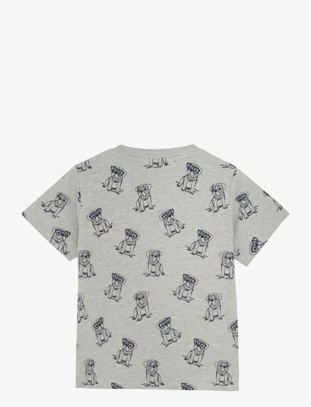 Minymo - T-shirt SS AOP Sweat - short-sleeved t-shirts - grey melange - 2