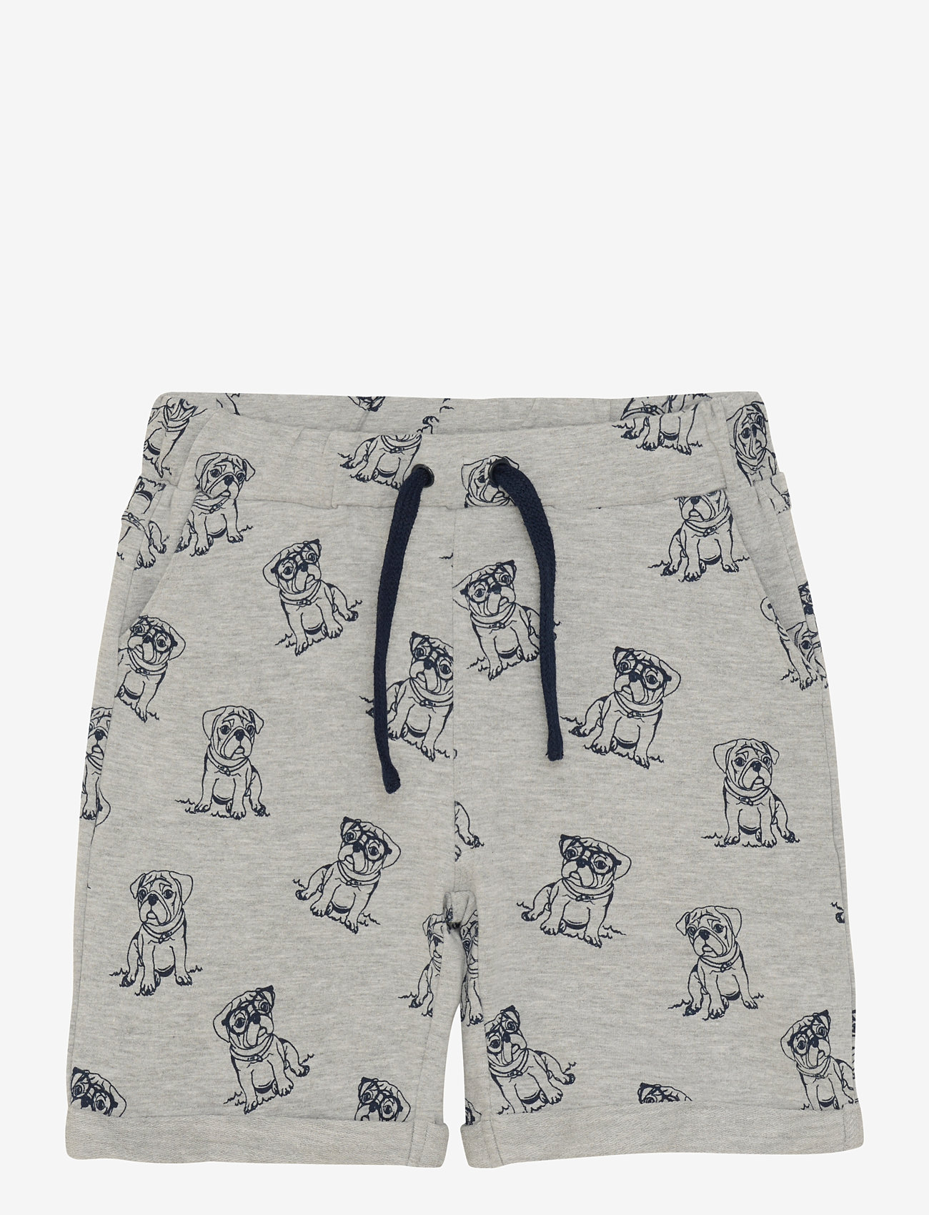 Minymo - Shorts AOP Sweat - sweatshorts - grey melange - 0