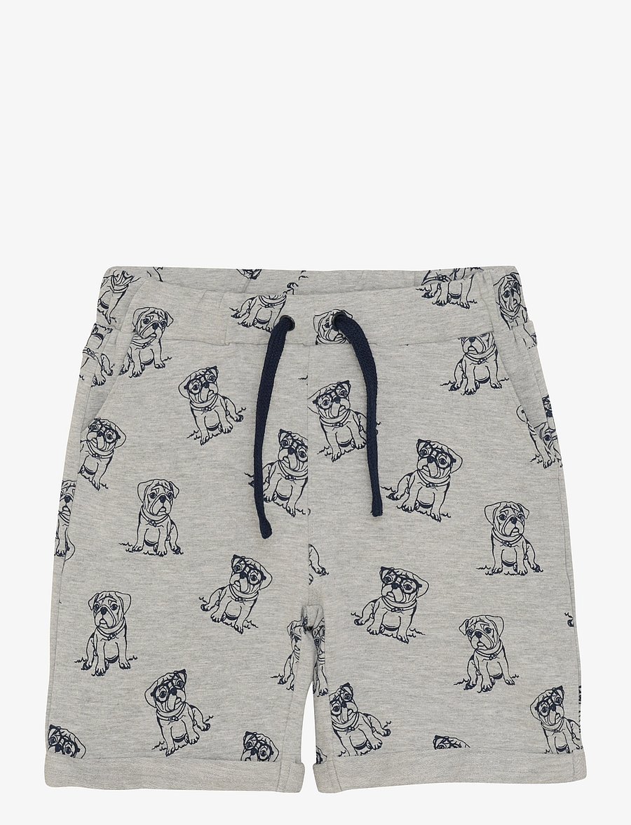 Minymo - Shorts AOP Sweat - sweat shorts - grey melange - 1