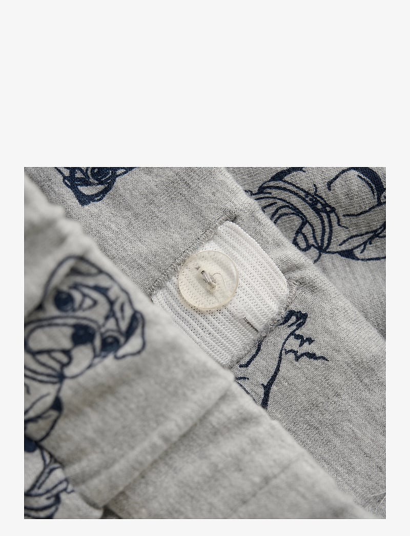 Minymo - Shorts AOP Sweat - collegeshortsit - grey melange - 3