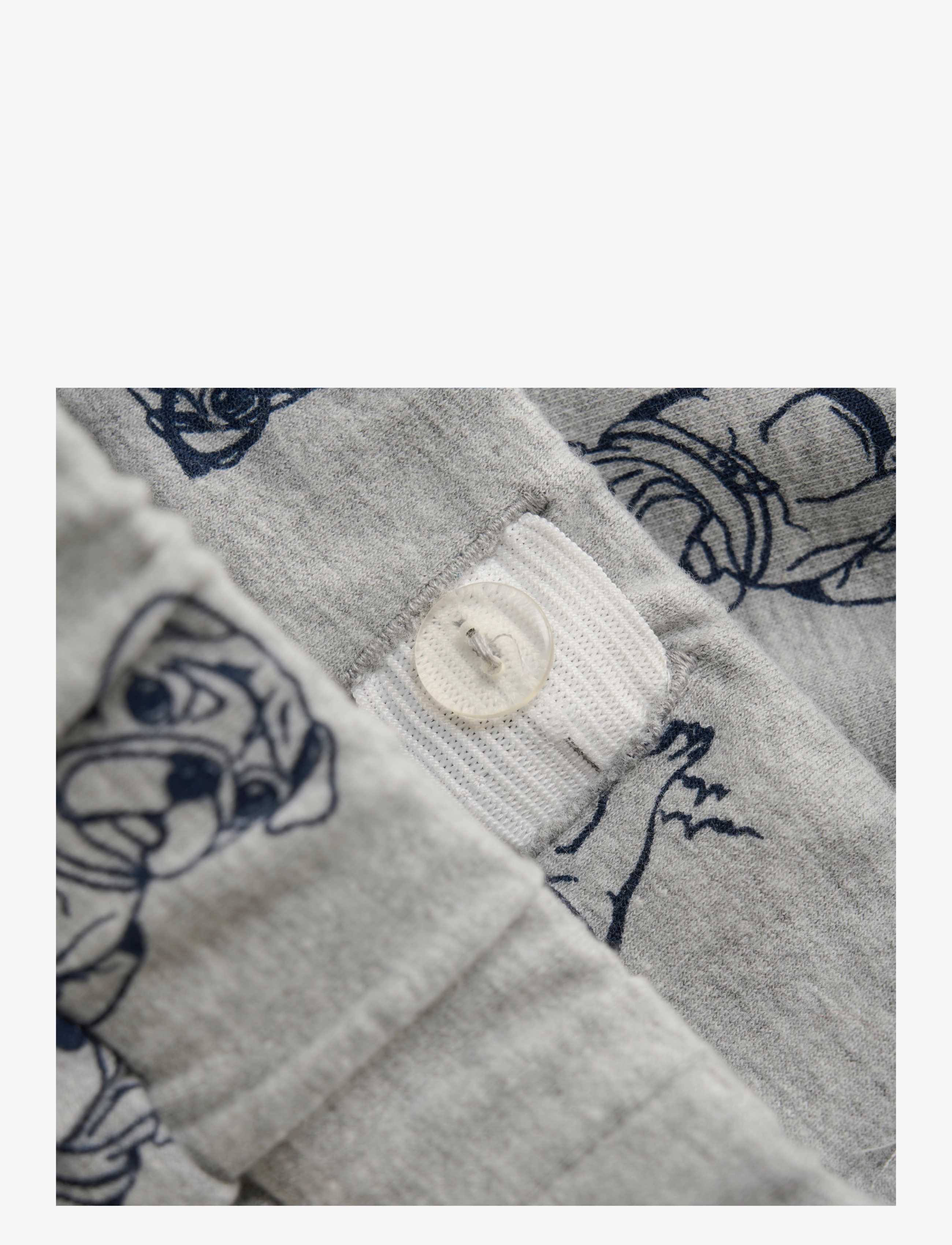 Minymo - Shorts AOP Sweat - sweatshorts - grey melange - 3