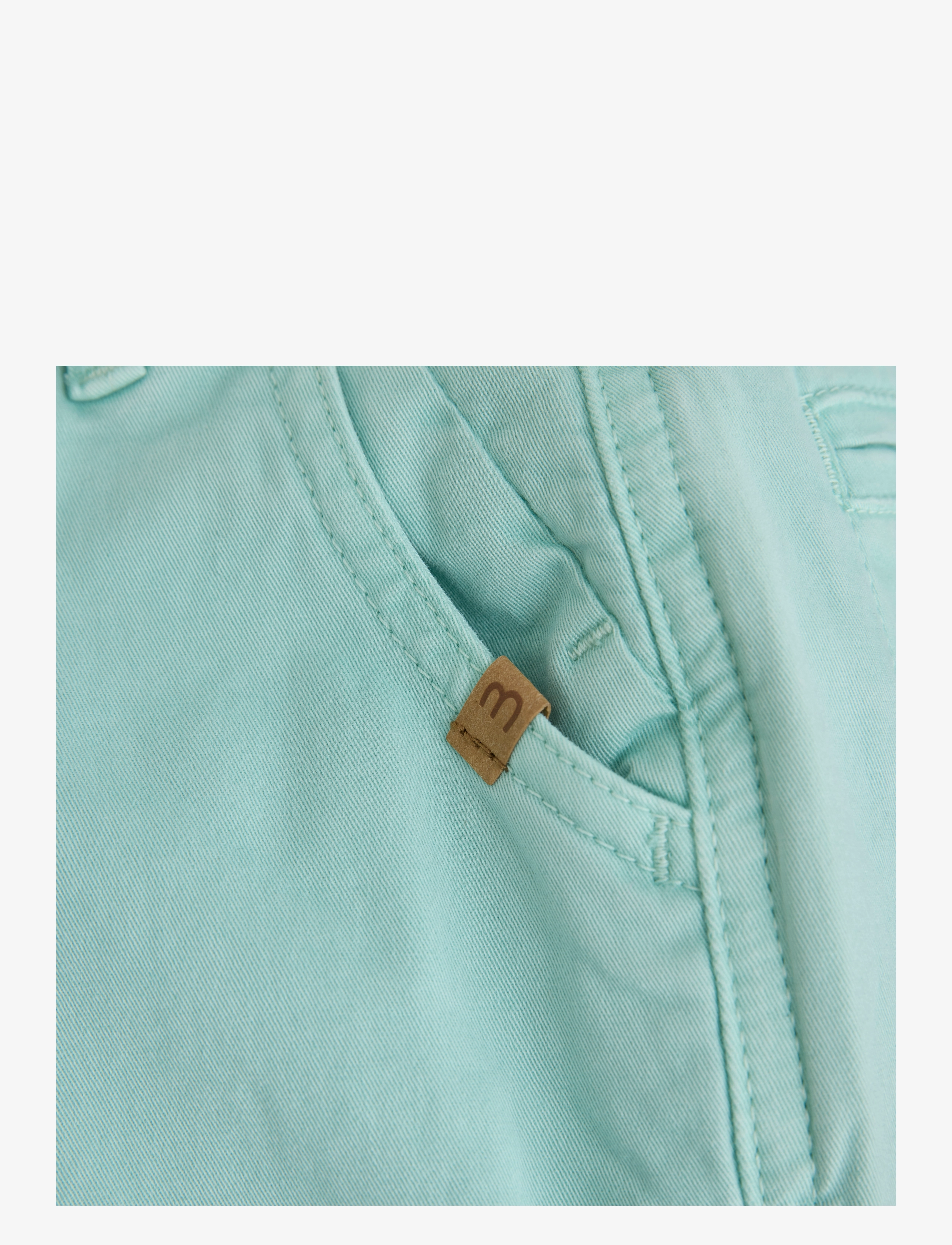 Minymo - Shorts Twill - chino shorts - yucca turquise - 3