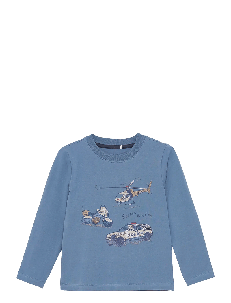 Minymo - T-shirt LS - dressipluusid - china blue - 0