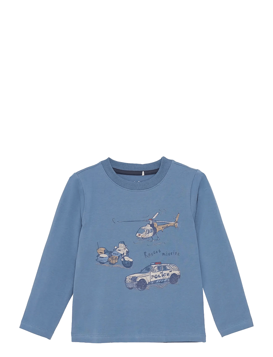 Minymo - T-shirt LS - sweatshirts - china blue - 0