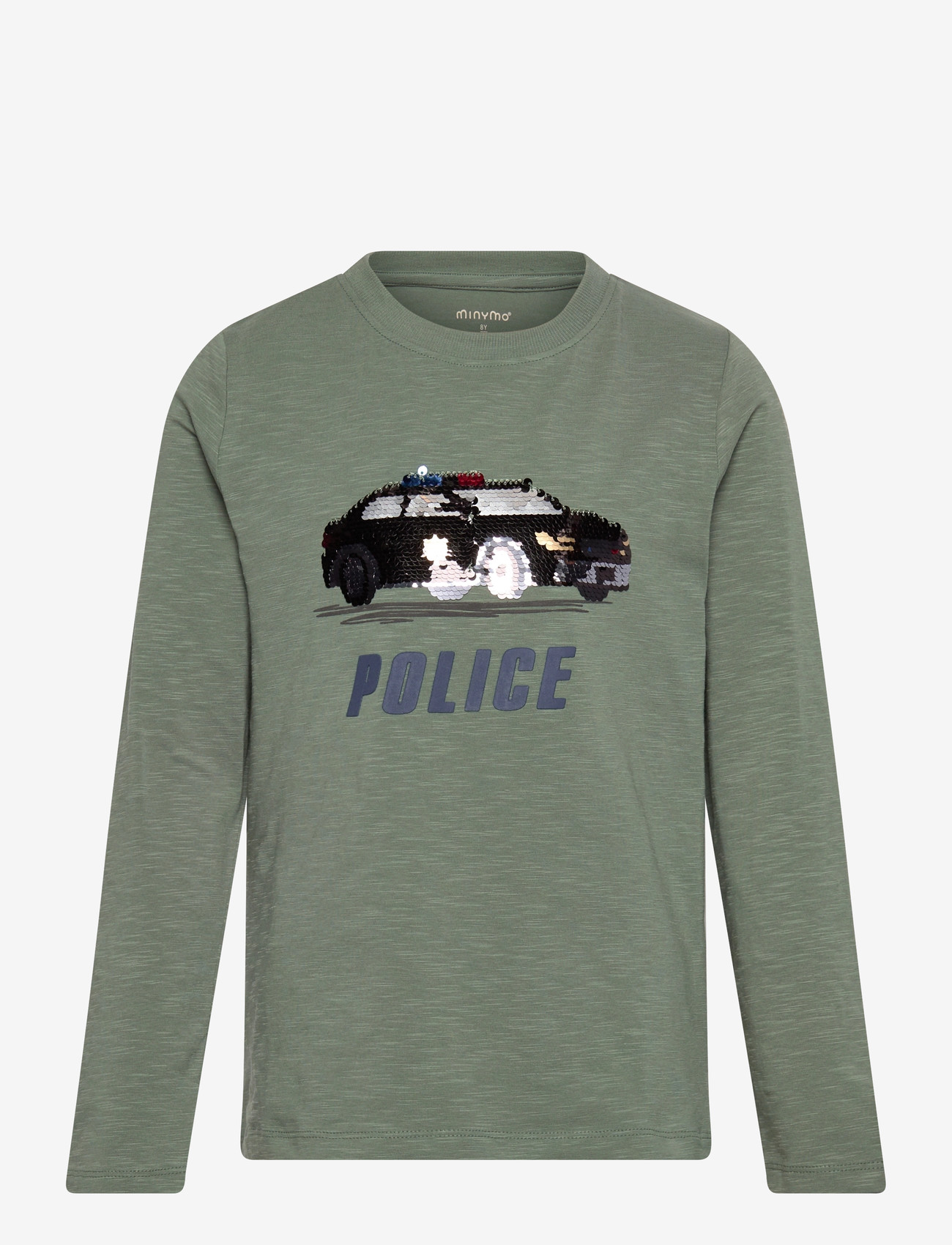 Minymo - T-shirt LS - långärmade t-shirts - dark forest - 0