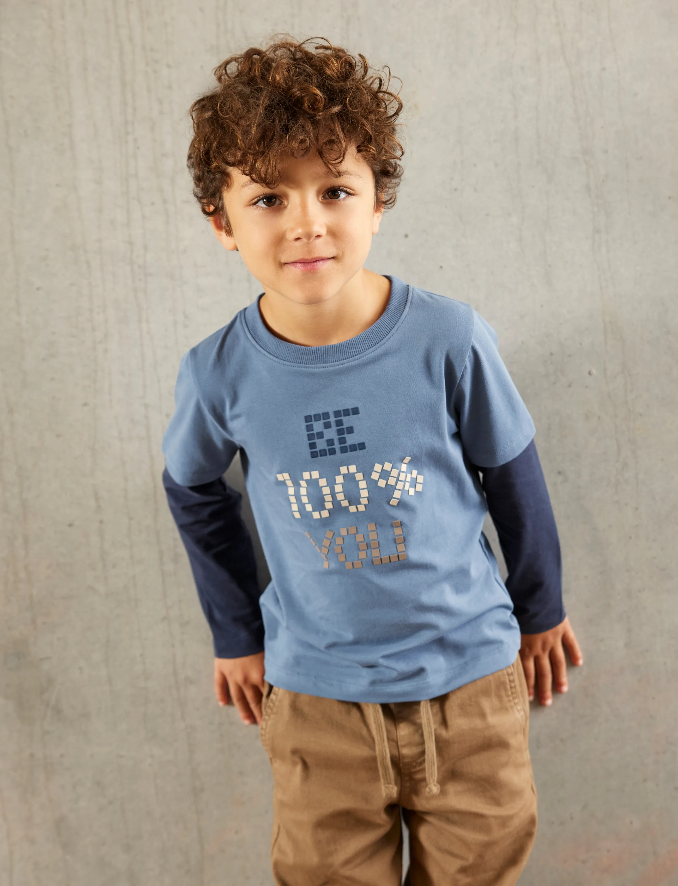 Minymo T-Shirt Ls, 86, Blue, T-Shirts > Langærmede T-shirts, Børn