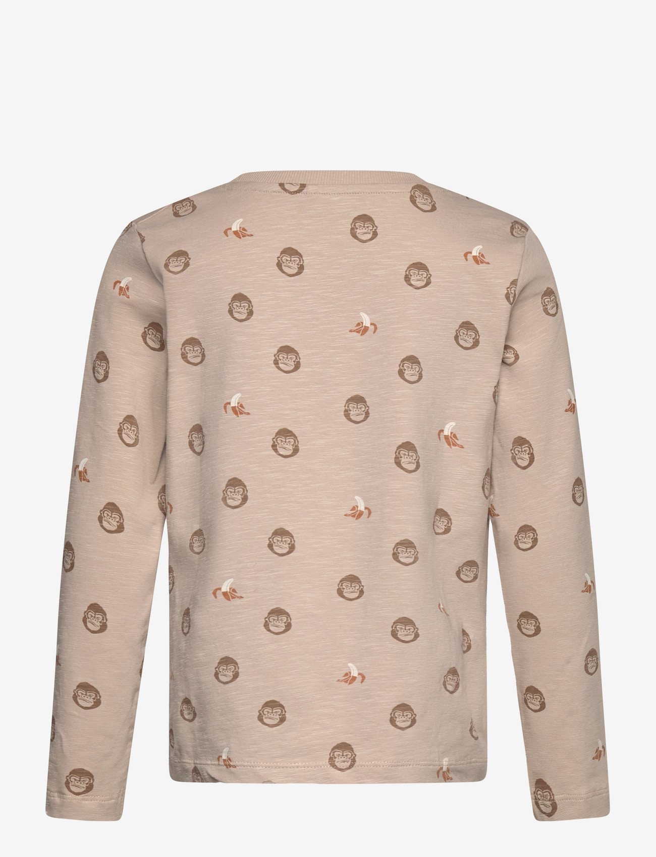 Minymo - T-shirt LS AOP - långärmade t-shirts - oxford tan - 1