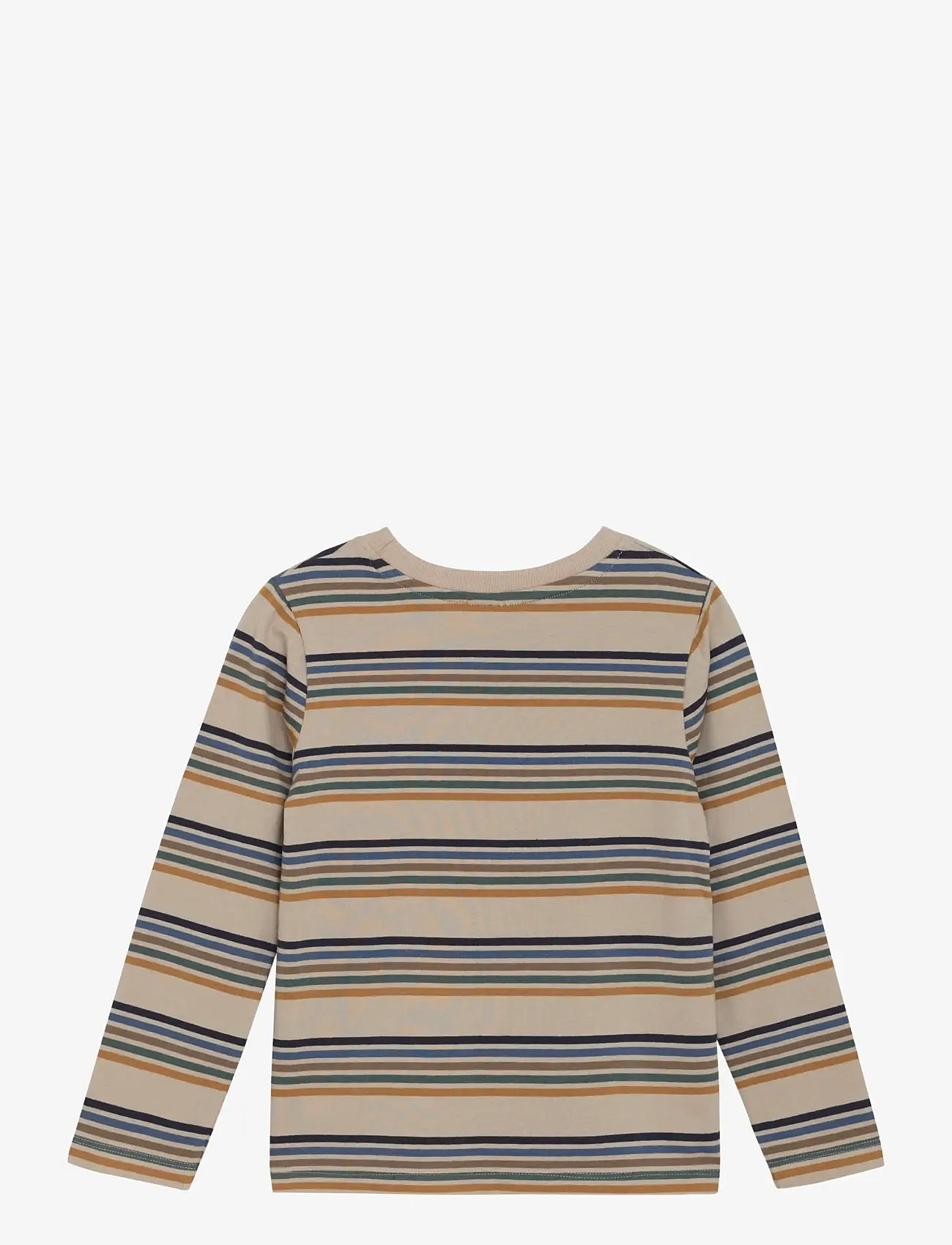 Minymo - T-shirt LS Y/D - langærmede t-shirts - oxford tan - 1