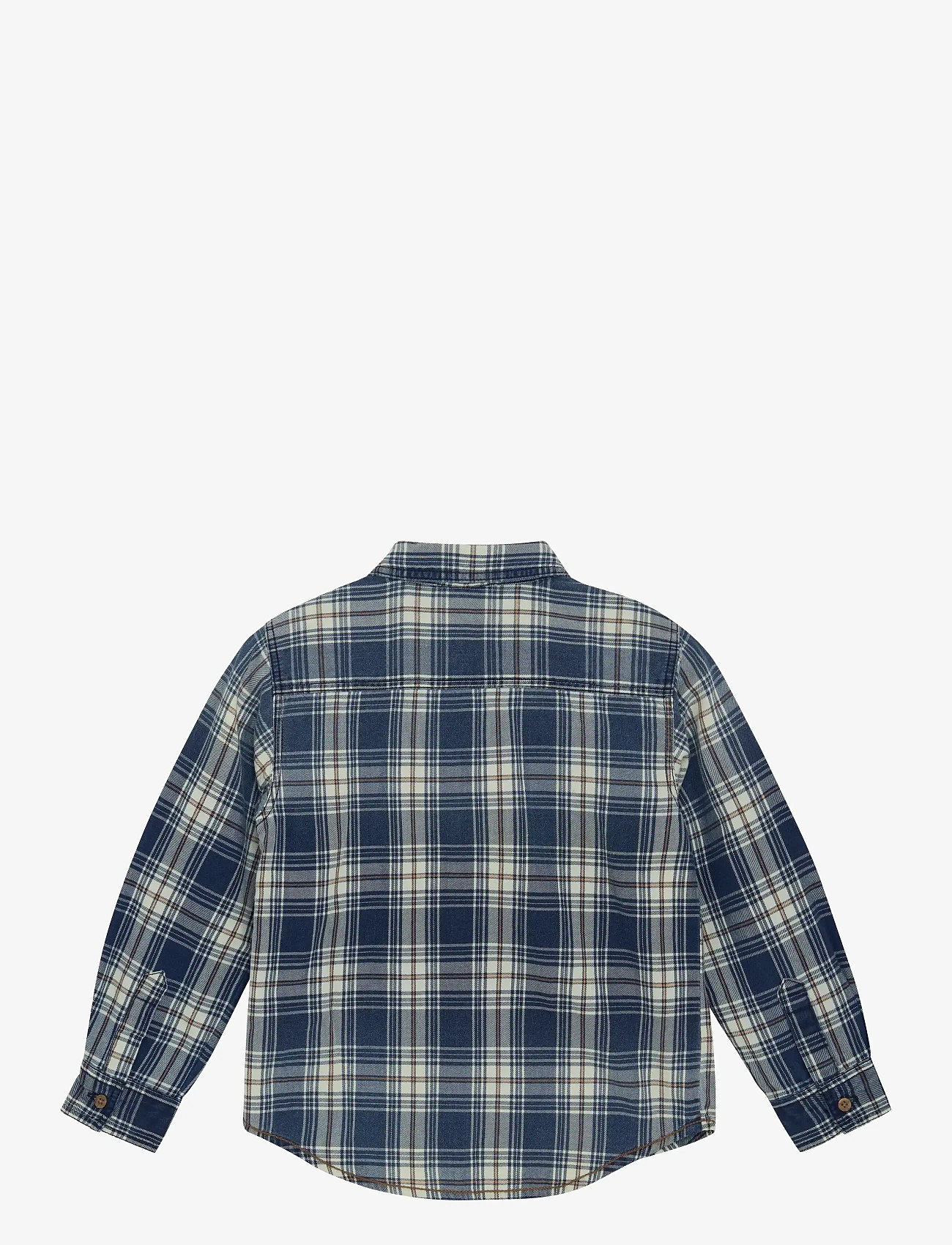 Minymo - Shirt LS Check - china blue - 2