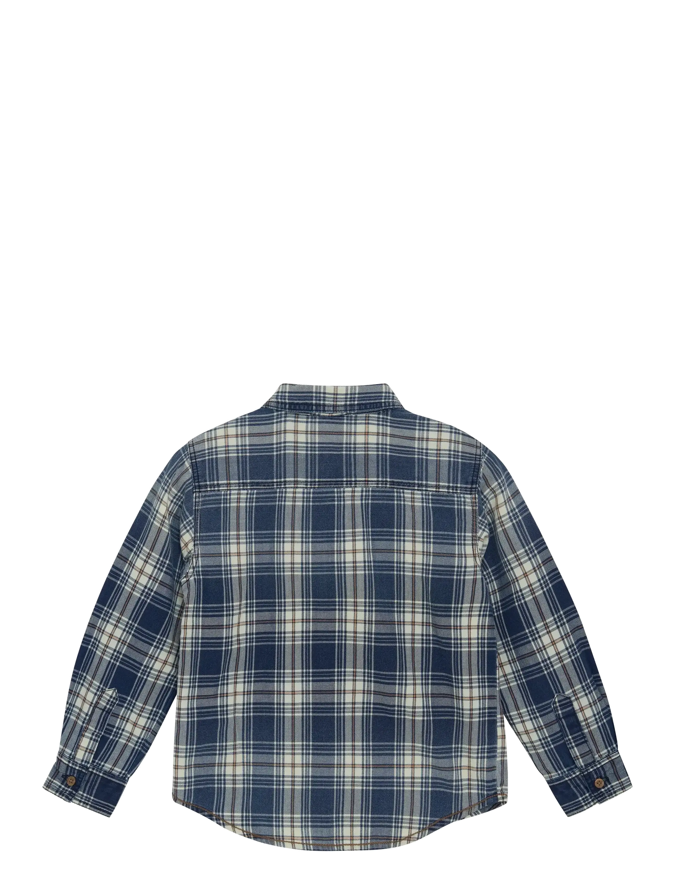Minymo - Shirt LS Check - china blue - 2