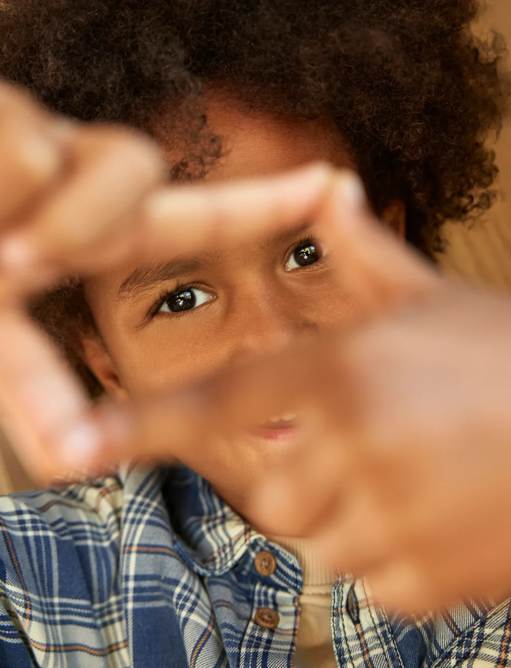 Minymo - Shirt LS Check - långärmade skjortor - china blue - 3