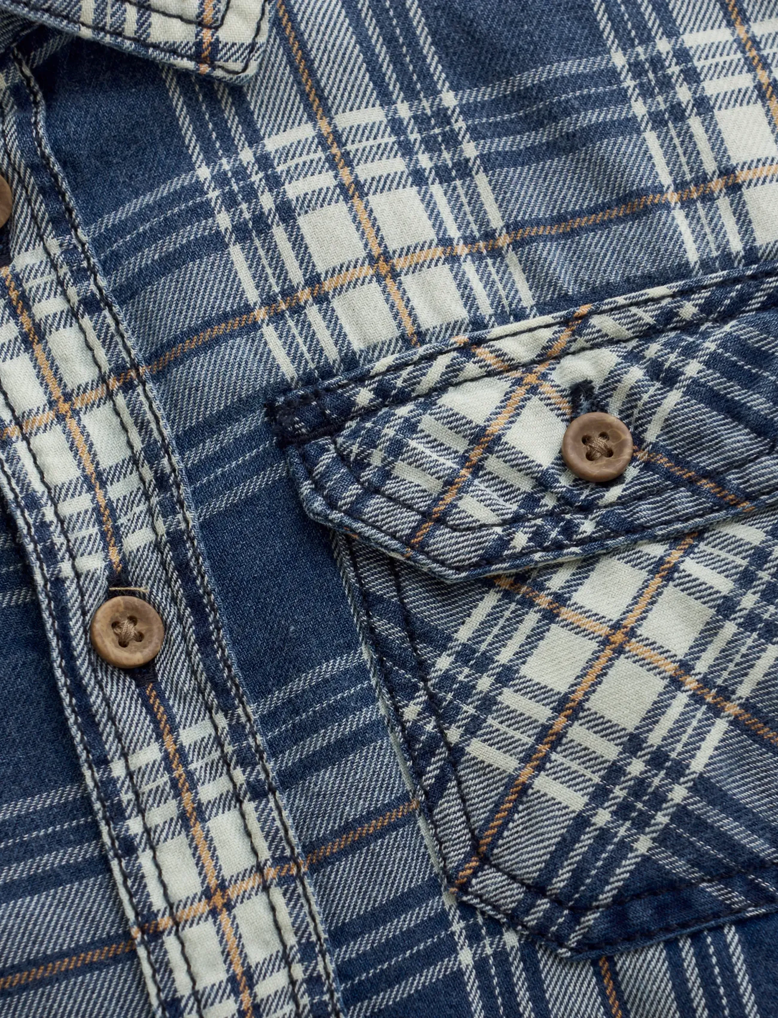 Minymo - Shirt LS Check - china blue - 4