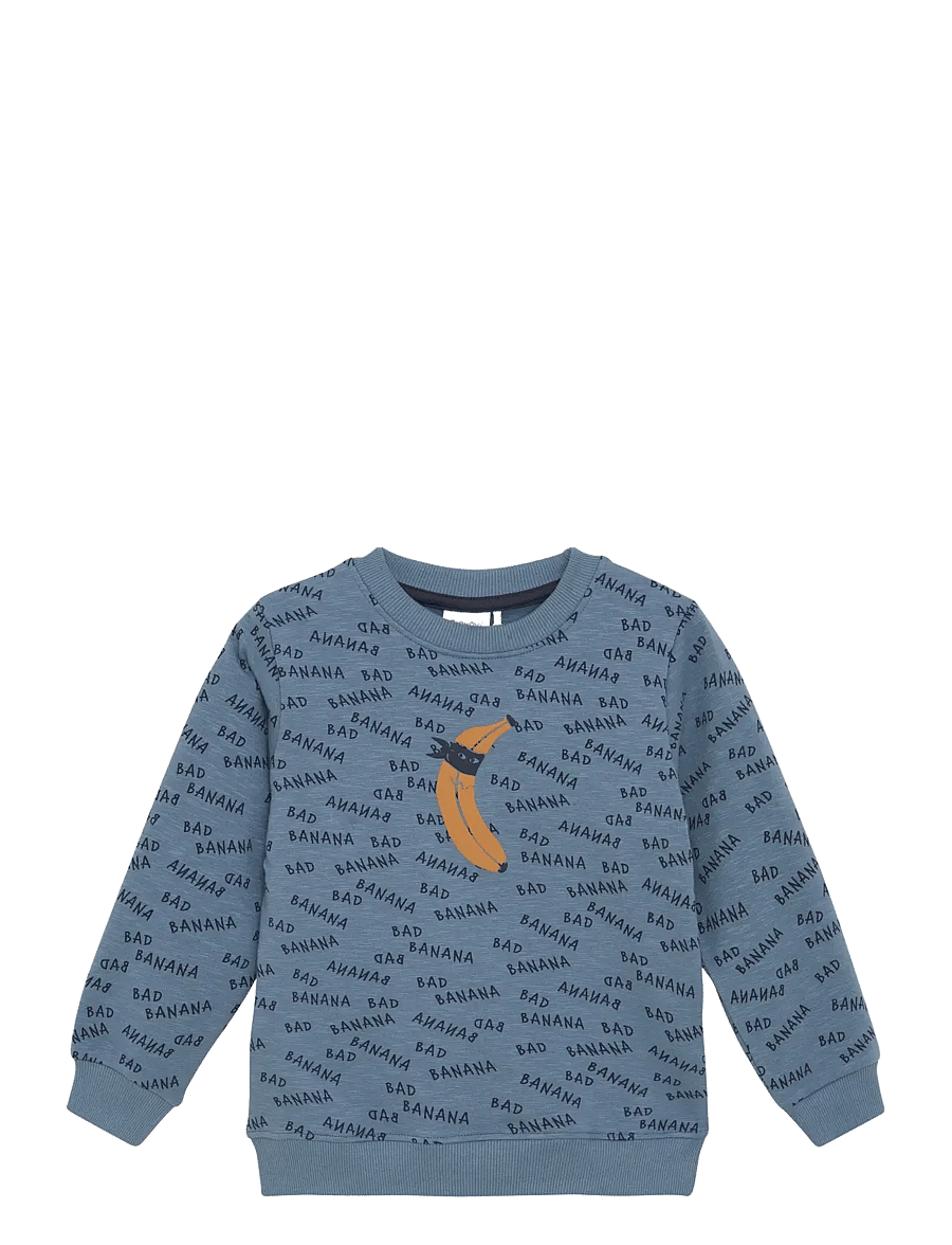 Minymo - Sweatshirt LS AOP - sweatshirts - china blue - 0