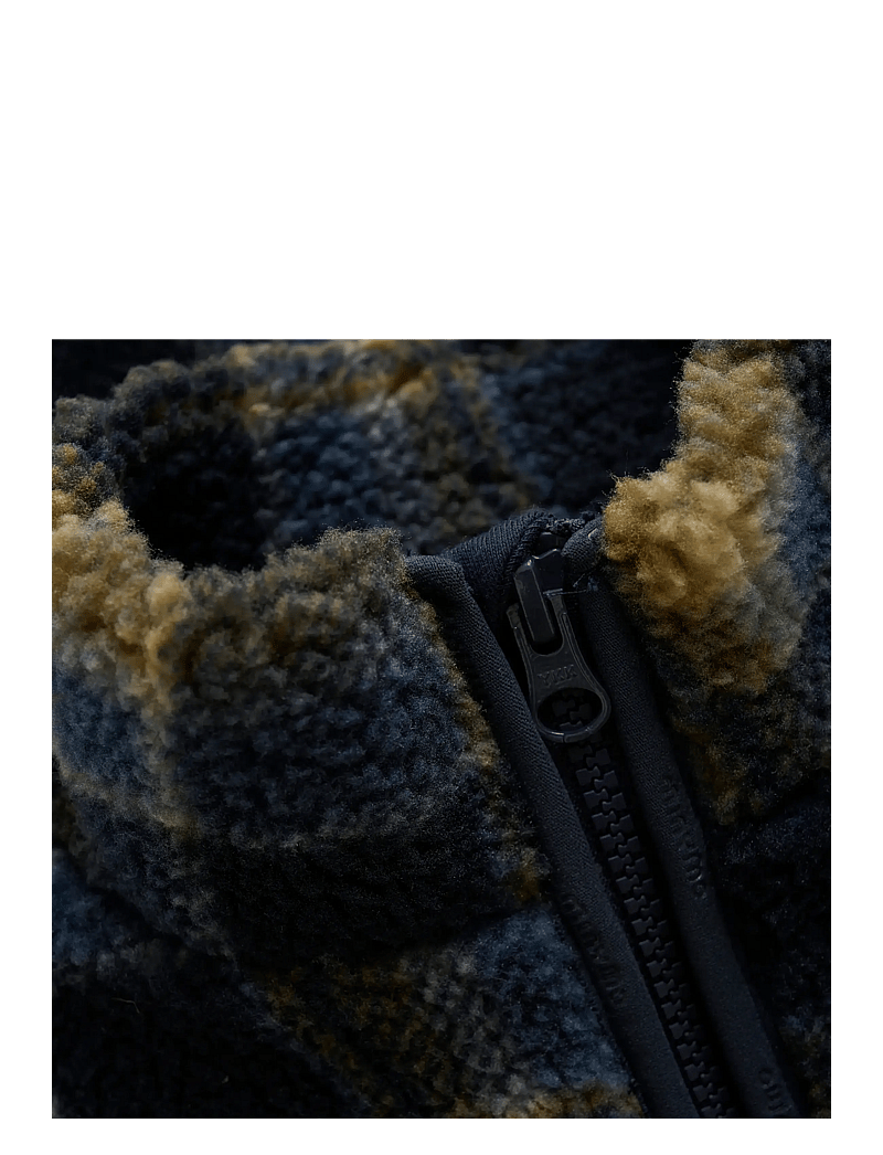 Minymo - Teddy Jacket AOP w. Lining - fleecejackor - parisian night - 3