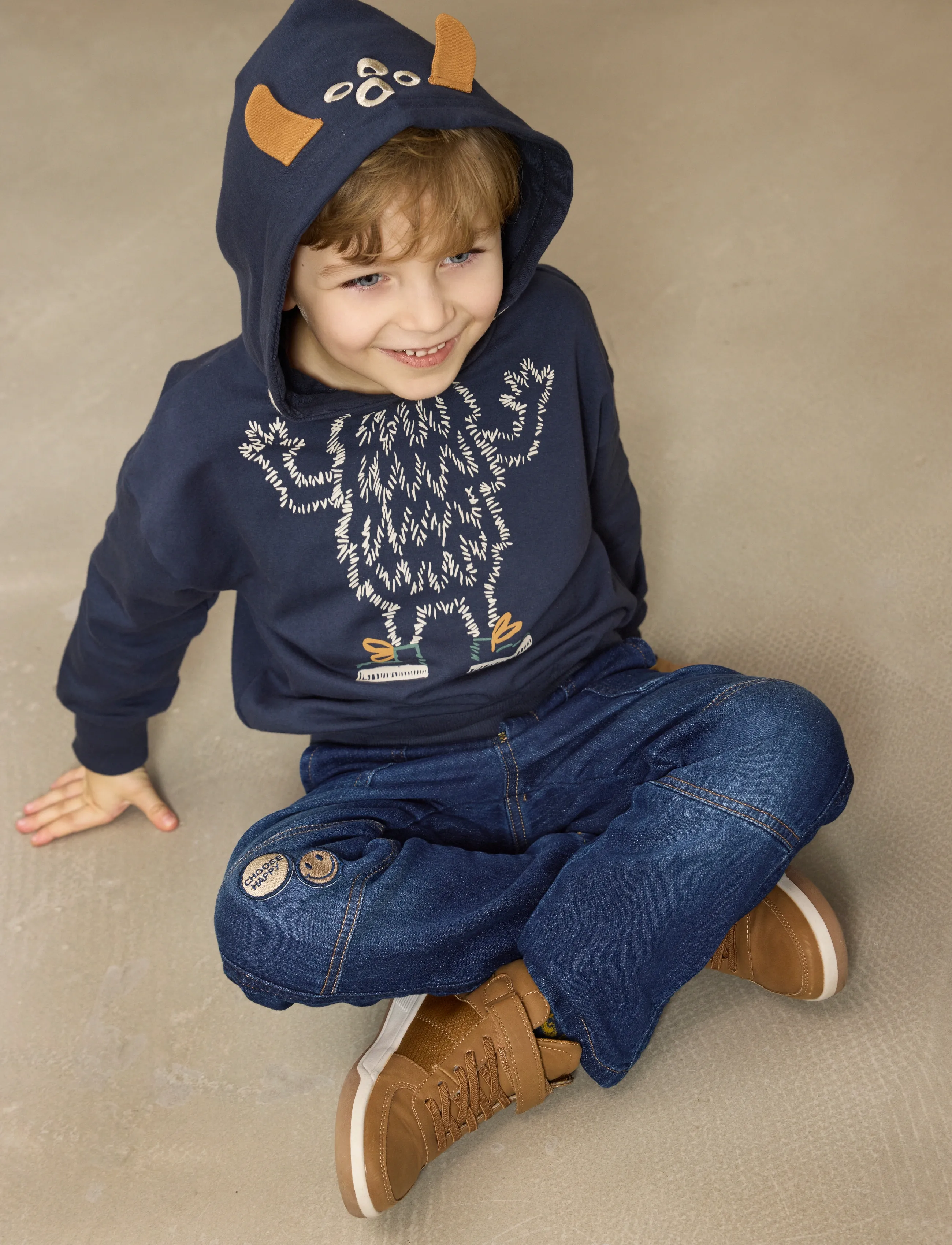 Minymo - Pants Sweat Denim - parisian night - 3