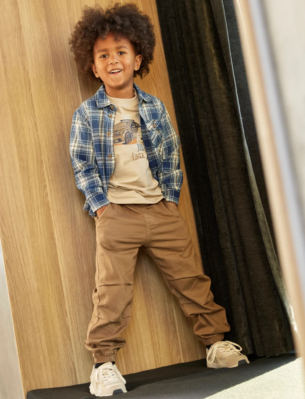 Minymo - Pants Twill - verslaðu eftir aldri - caribou - 0