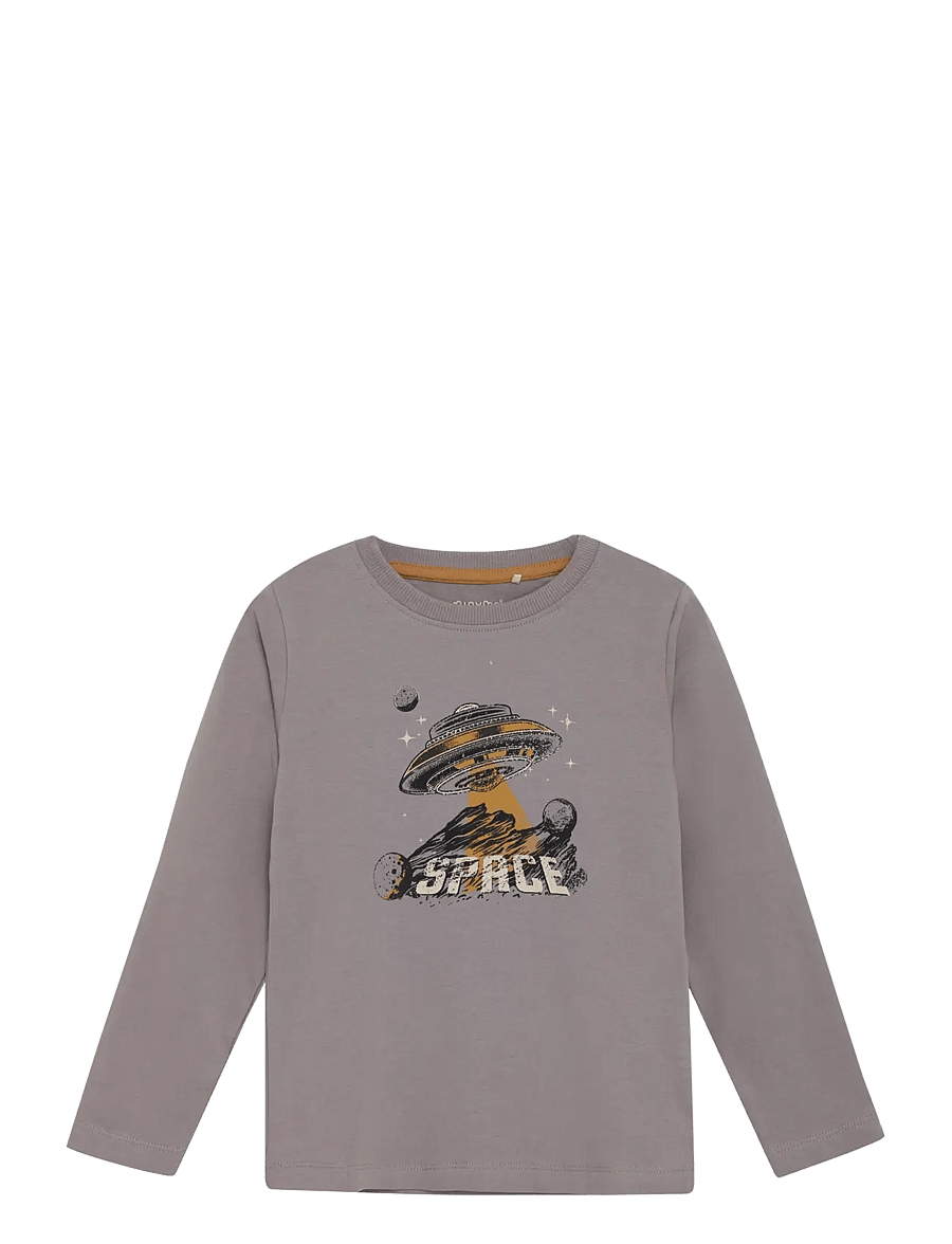 Minymo - T-shirt LS - langerma bolir - cloudburst - 0