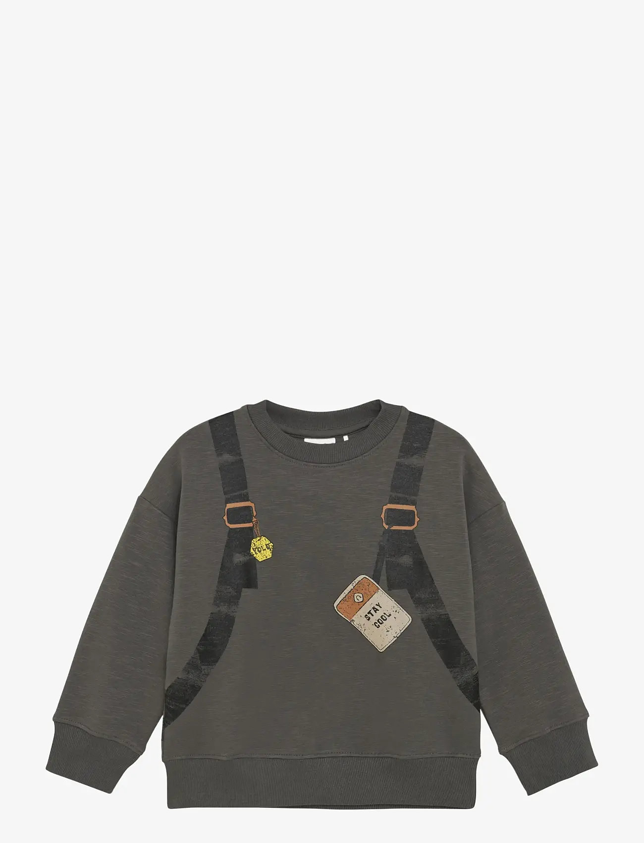 Minymo - Sweatshirt LS - sweatshirts - dark gull grey - 1