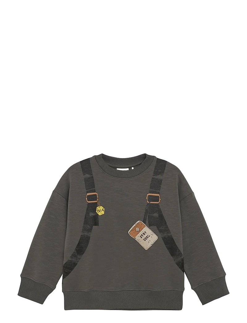 Minymo - Sweatshirt LS - sweatshirts - dark gull grey - 1
