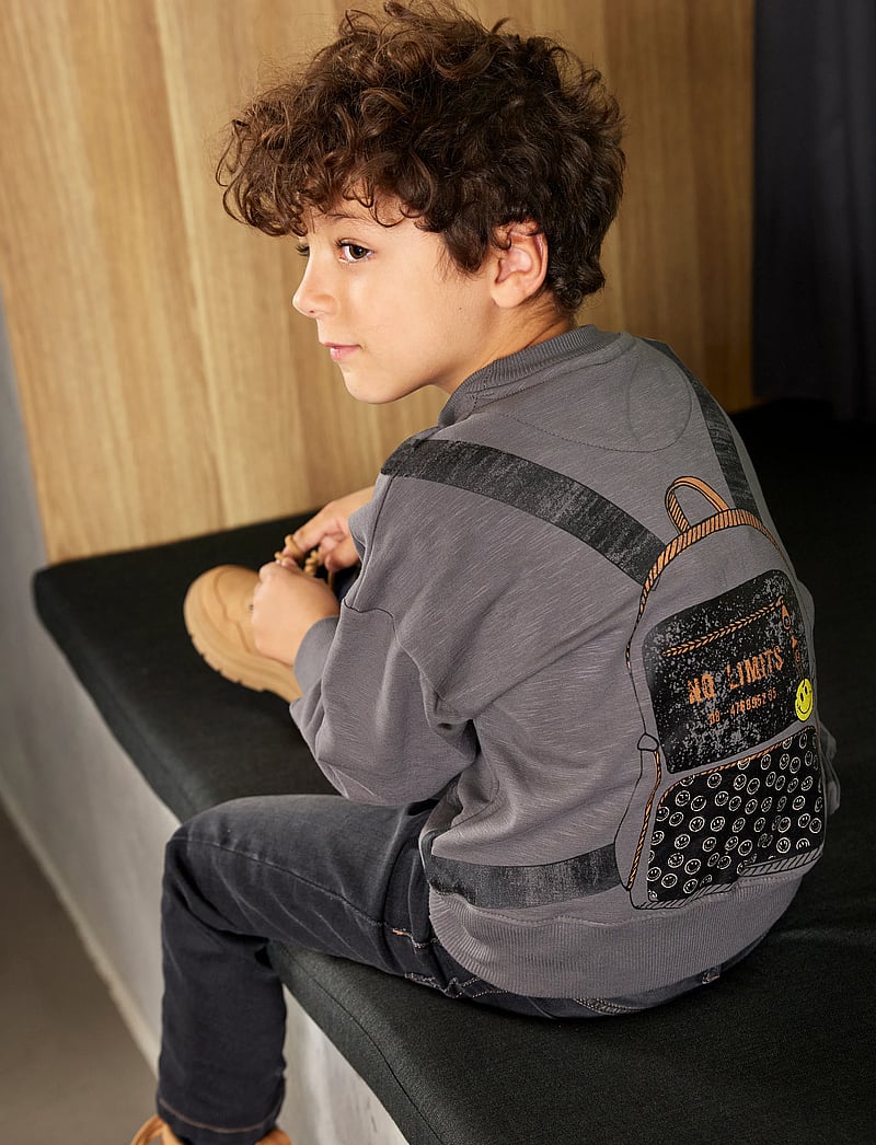 Minymo - Sweatshirt LS - sweatshirts - dark gull grey - 0