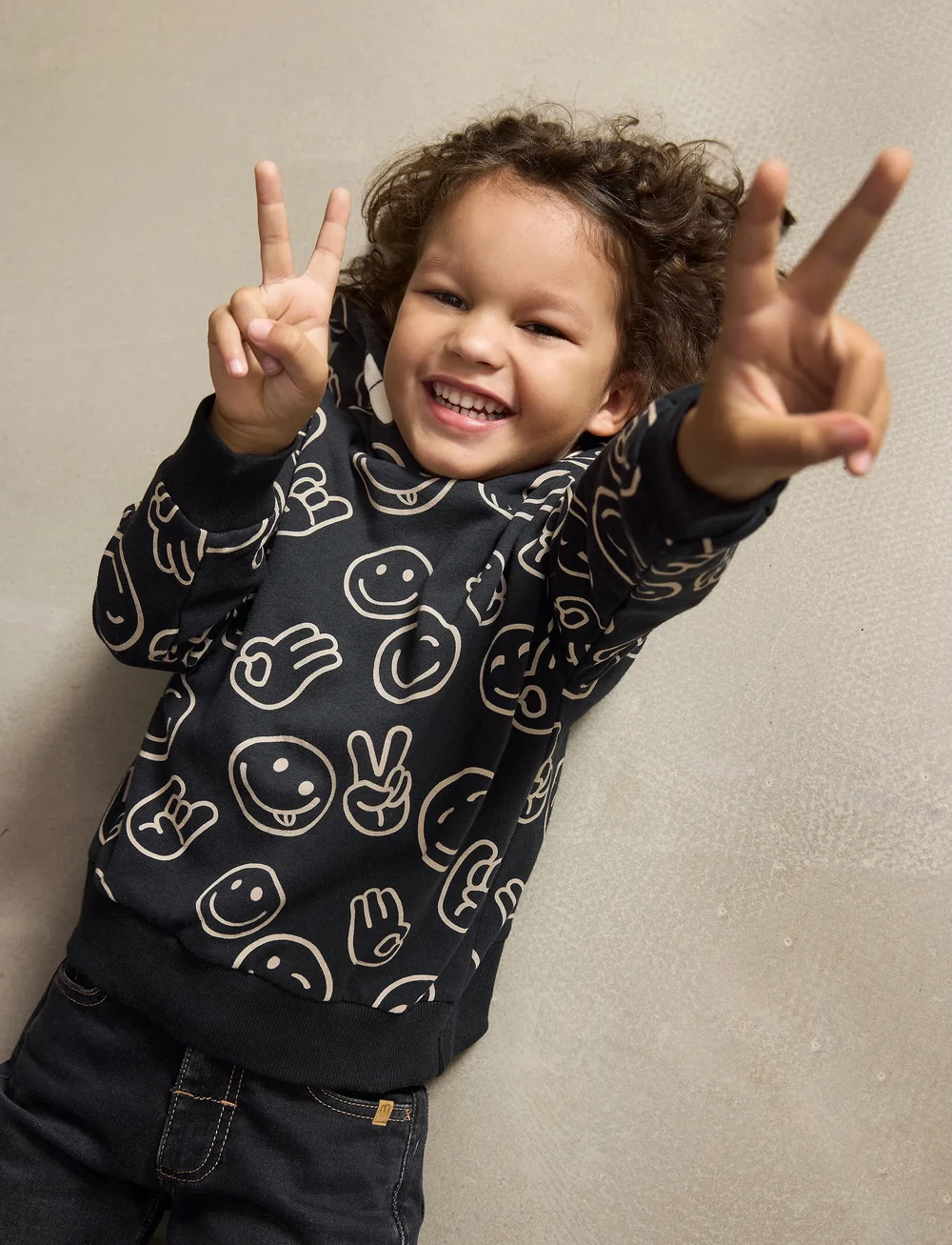 Minymo - Sweatshirt LS AOP - hættetrøjer - tap shoe - 0