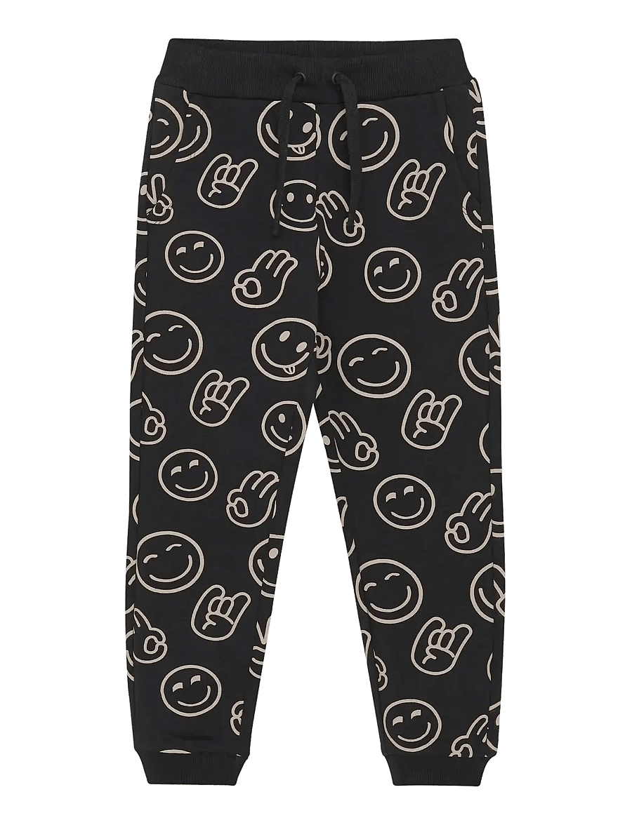 Minymo - Pants Sweat AOP - sweatpants - tap shoe - 0