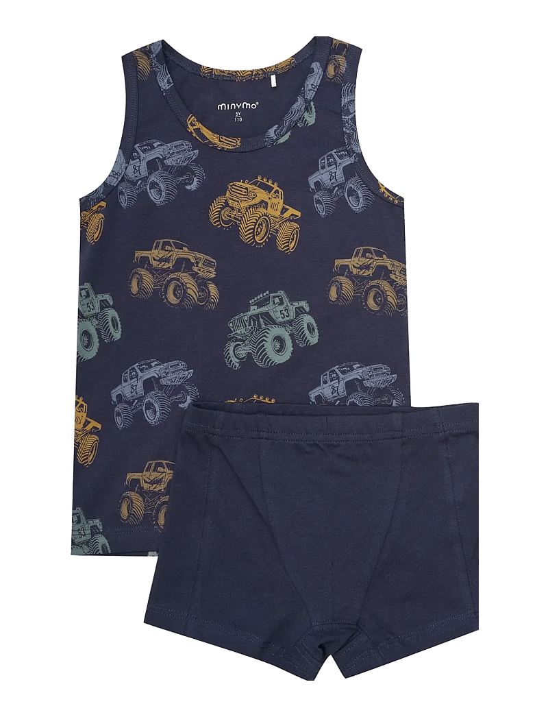 Minymo - Underwear Set AOP - alusasusetit - parisian night - 0