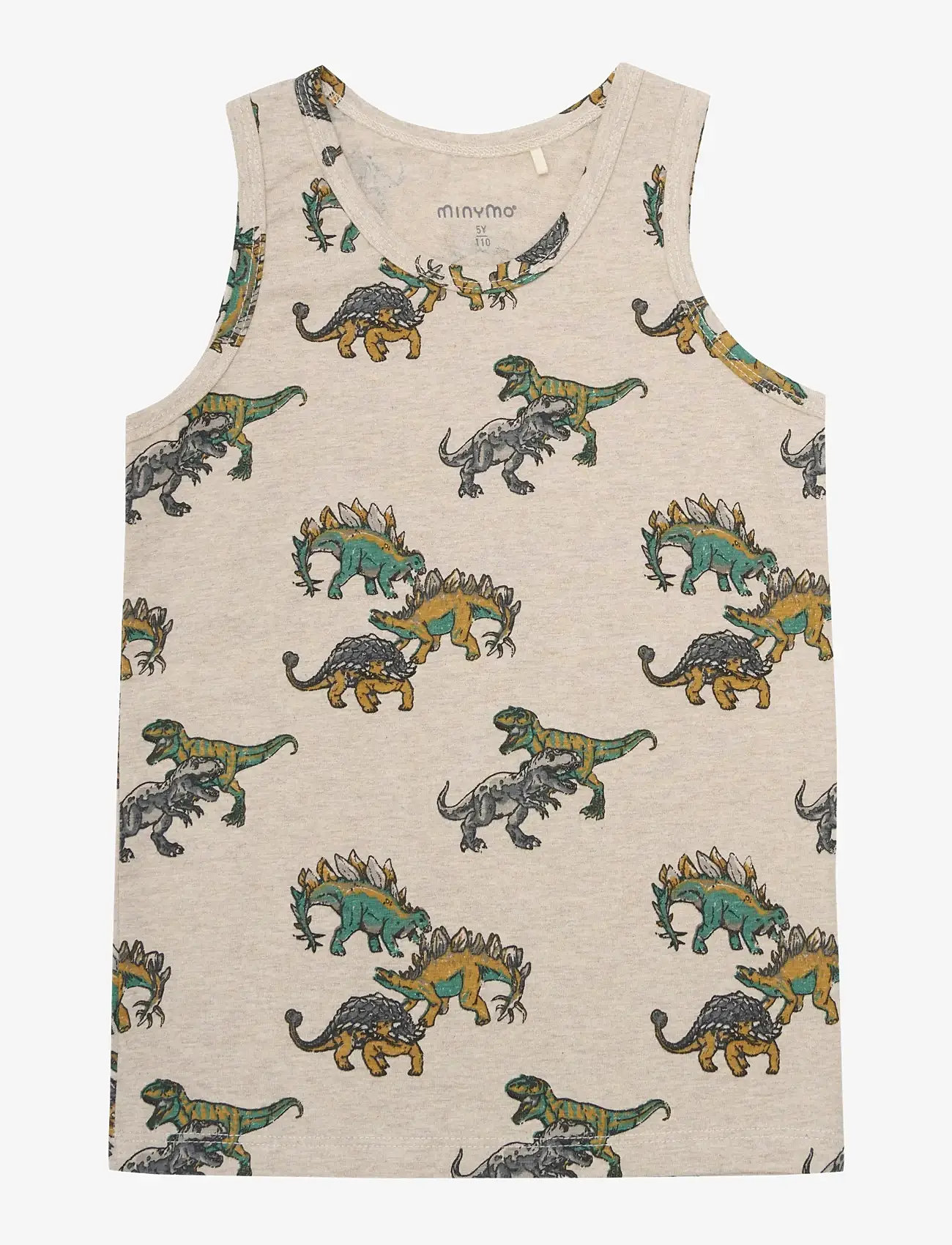 Minymo - Underwear Set AOP - undertøjssæt - beige melange - 2