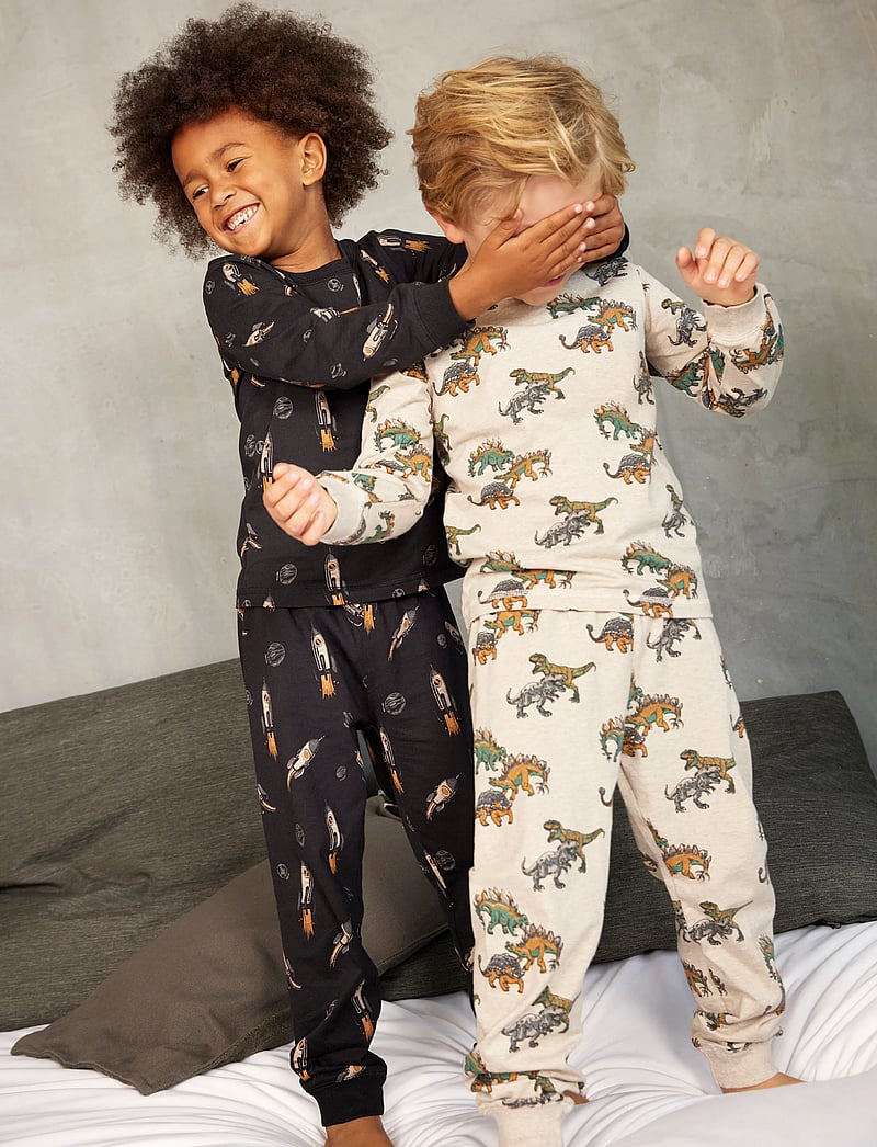 Minymo - Pyjamas LS Set AOP - pyjamassæt - tap shoe - 0