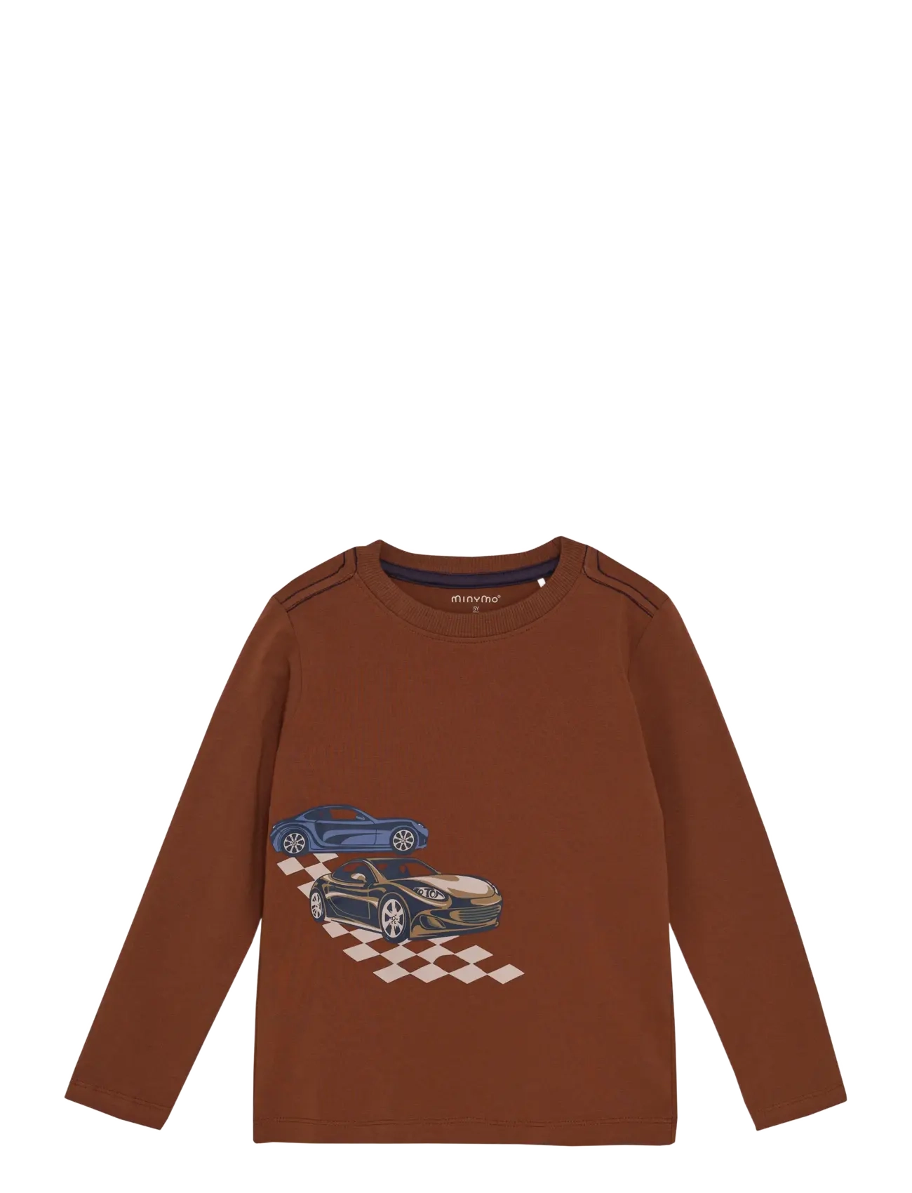 Minymo T-Shirt Ls, 104, Brown, T-Shirts > Langærmede T-shirts, Børn