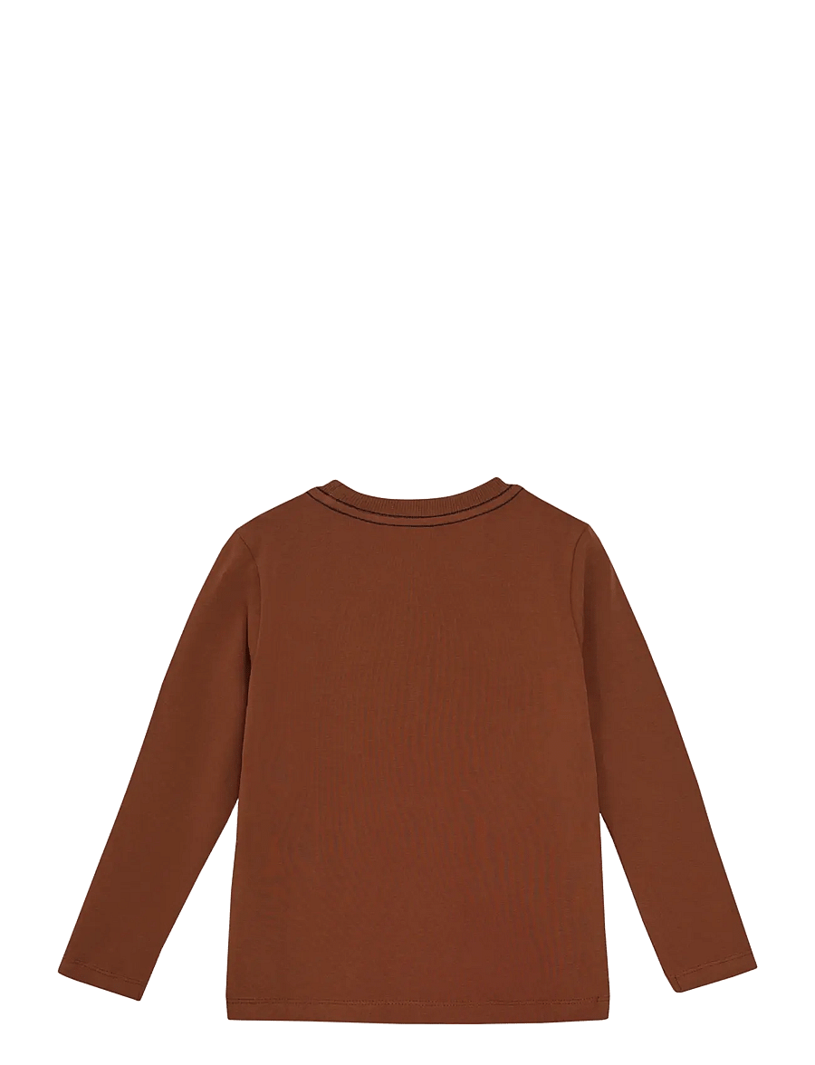Minymo - T-shirt LS - pitkähihaiset t-paidat - cinnamon - 1