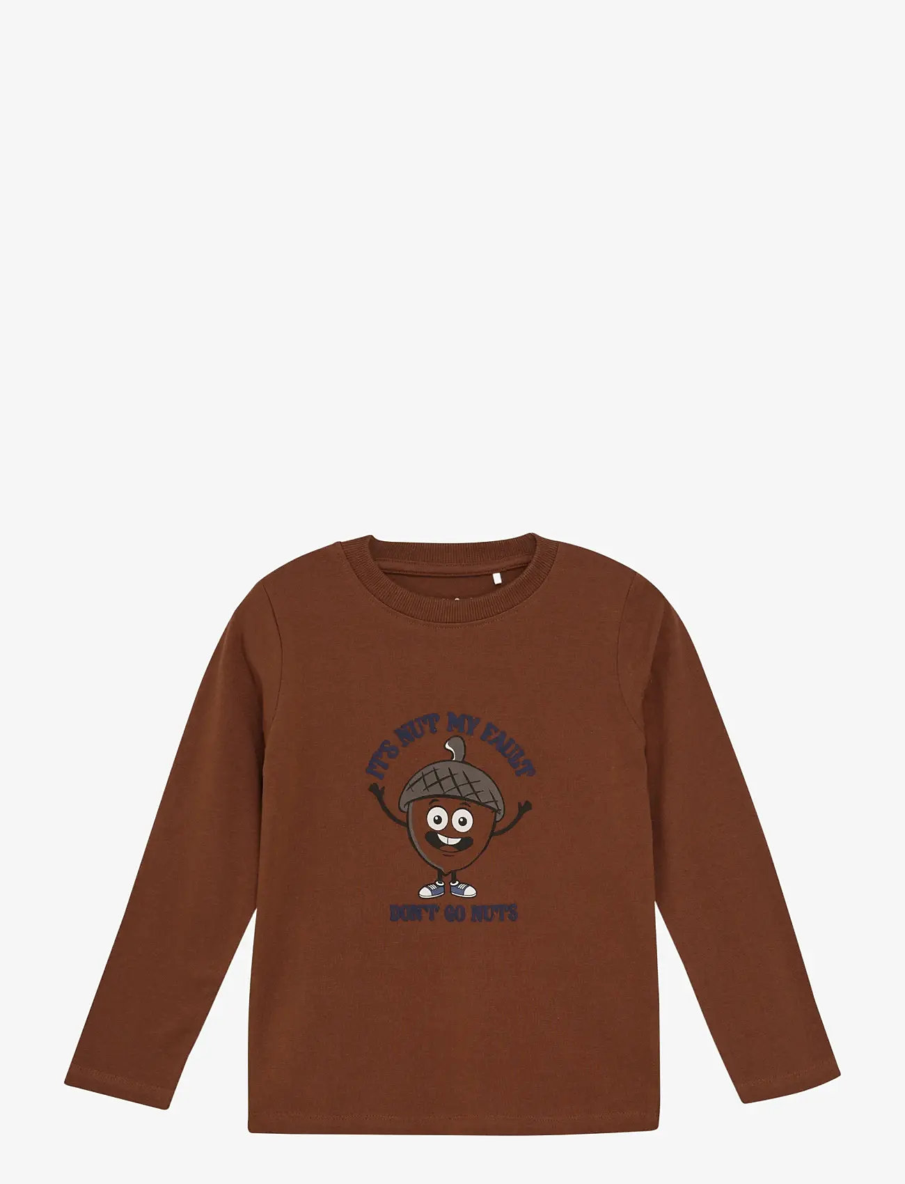 Minymo - T-shirt LS - long-sleeved t-shirts - cinnamon - 1