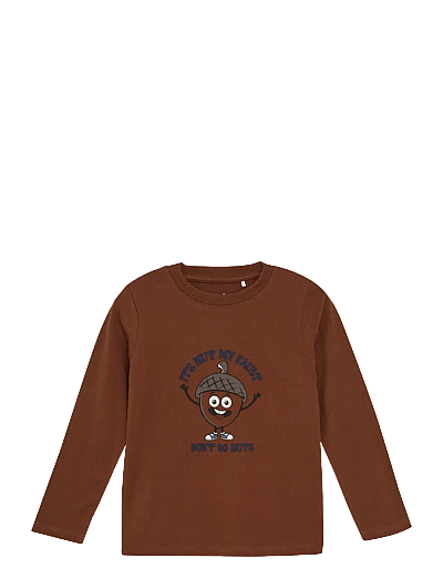 Minymo T-shirt LS - Long-sleeved t-shirts - CINNAMON / brown