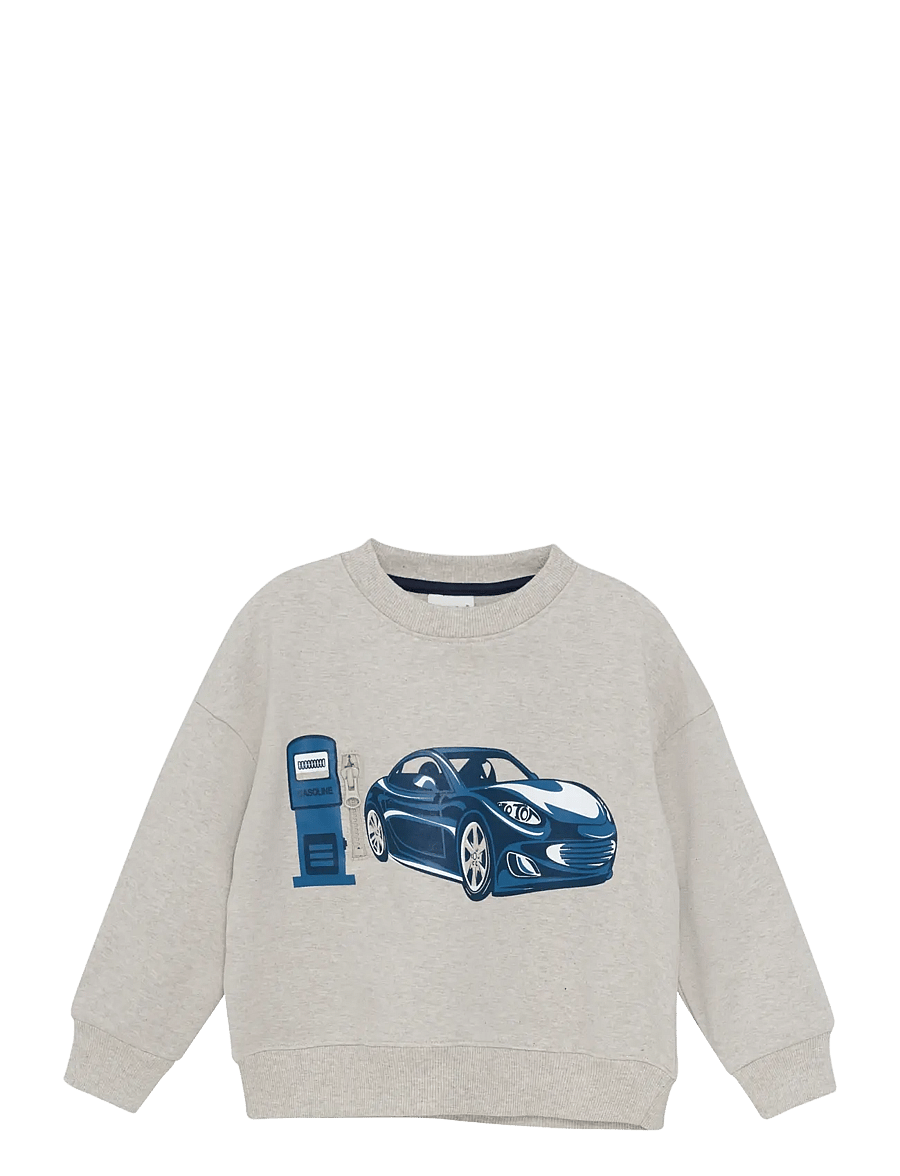 Minymo - Sweat LS - sweatshirts - beige melange - 0