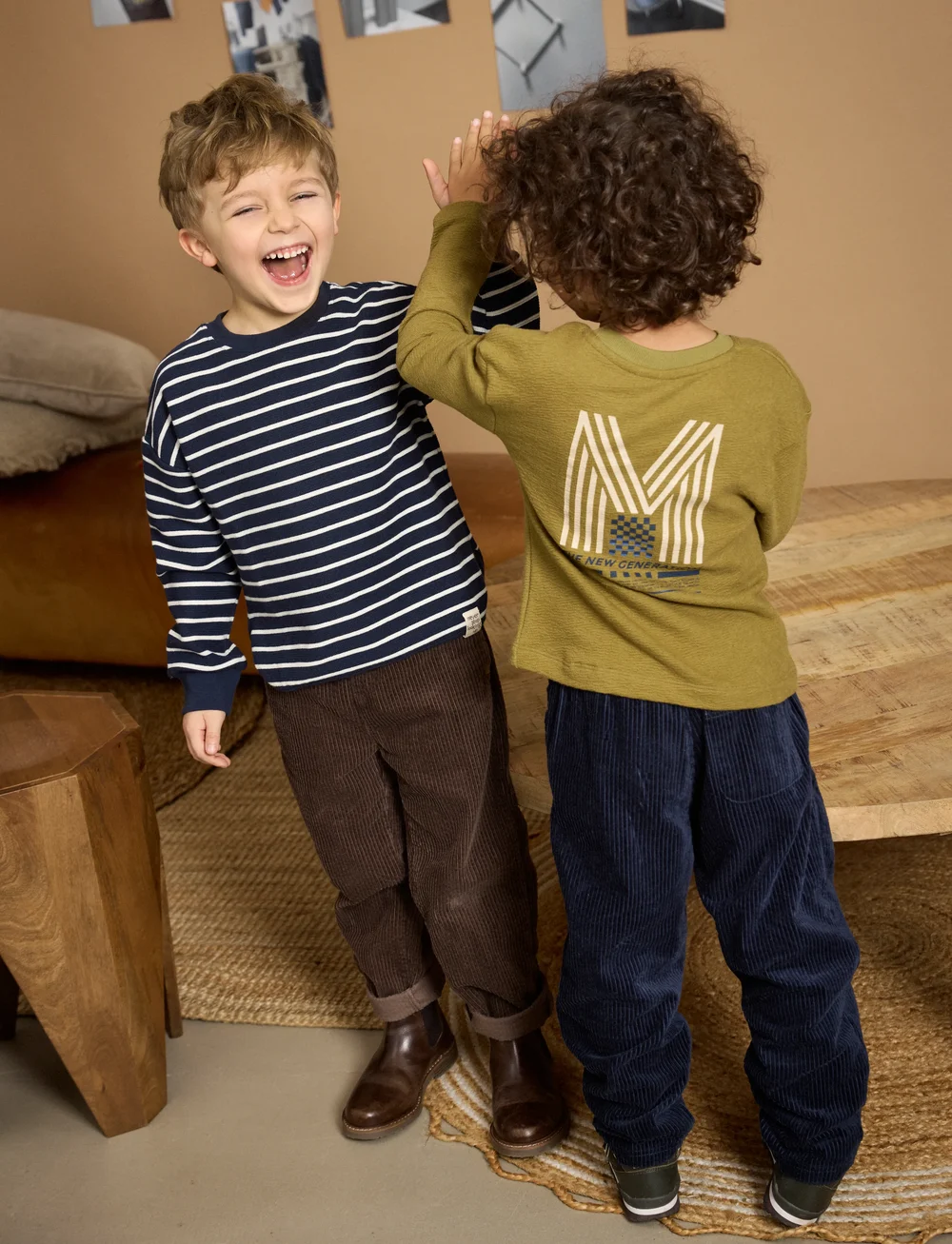 Minymo - Pants Cord - byxor - parisian night - 0