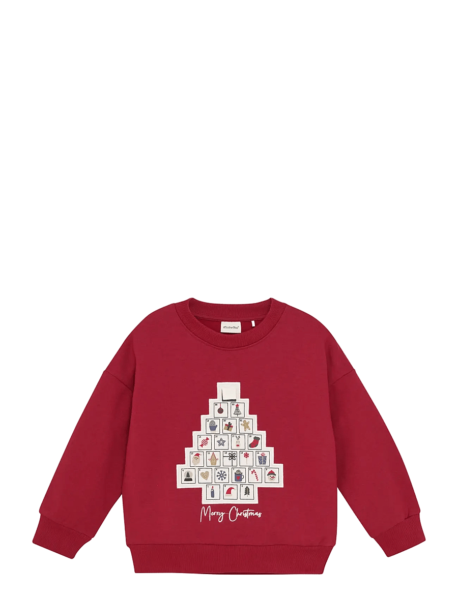 Minymo - Sweat LS - sweatshirts - rio red - 0