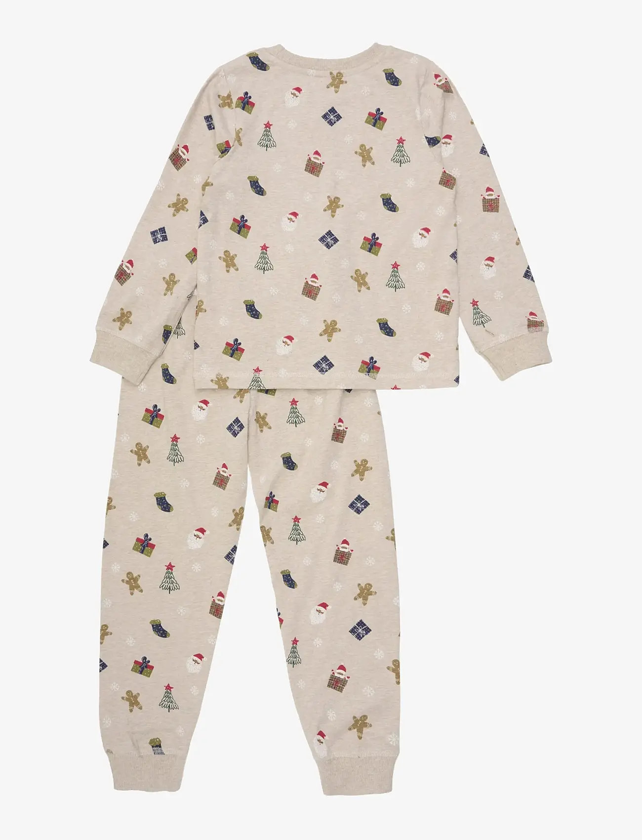 Minymo - Pyjamas Set AOP - sets - beige melange - 1