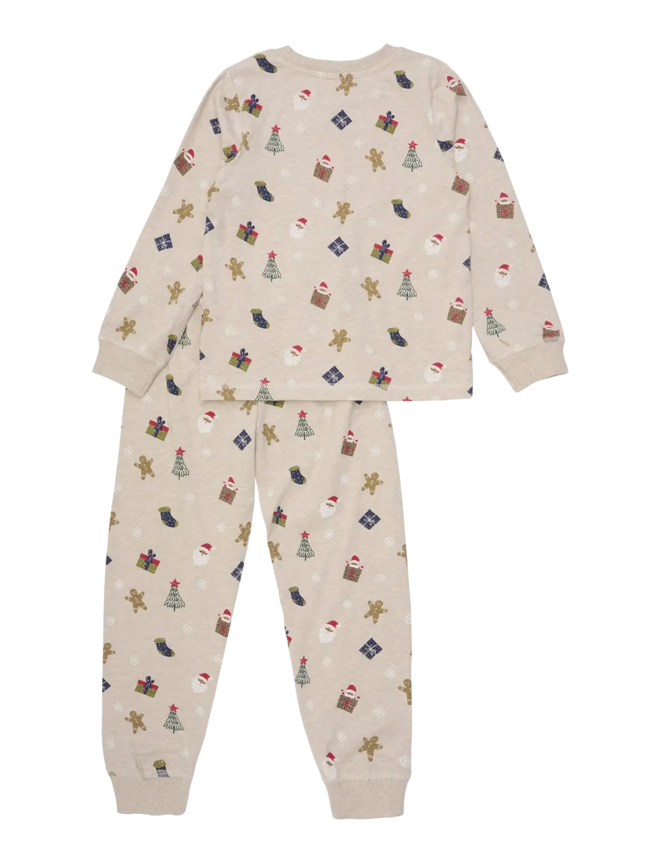 Minymo - Pyjamas Set AOP - sets - beige melange - 1