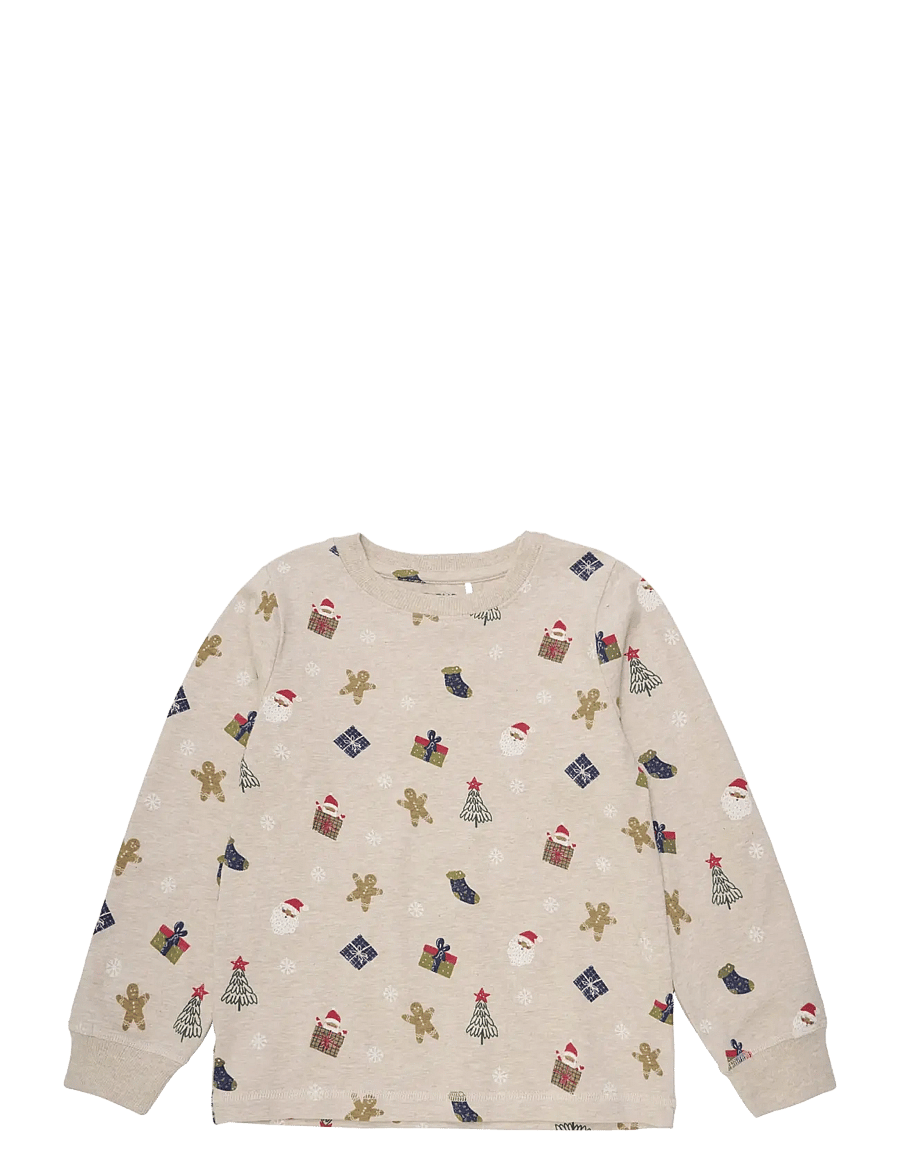 Minymo - Pyjamas Set AOP - pyjamasets - beige melange - 2