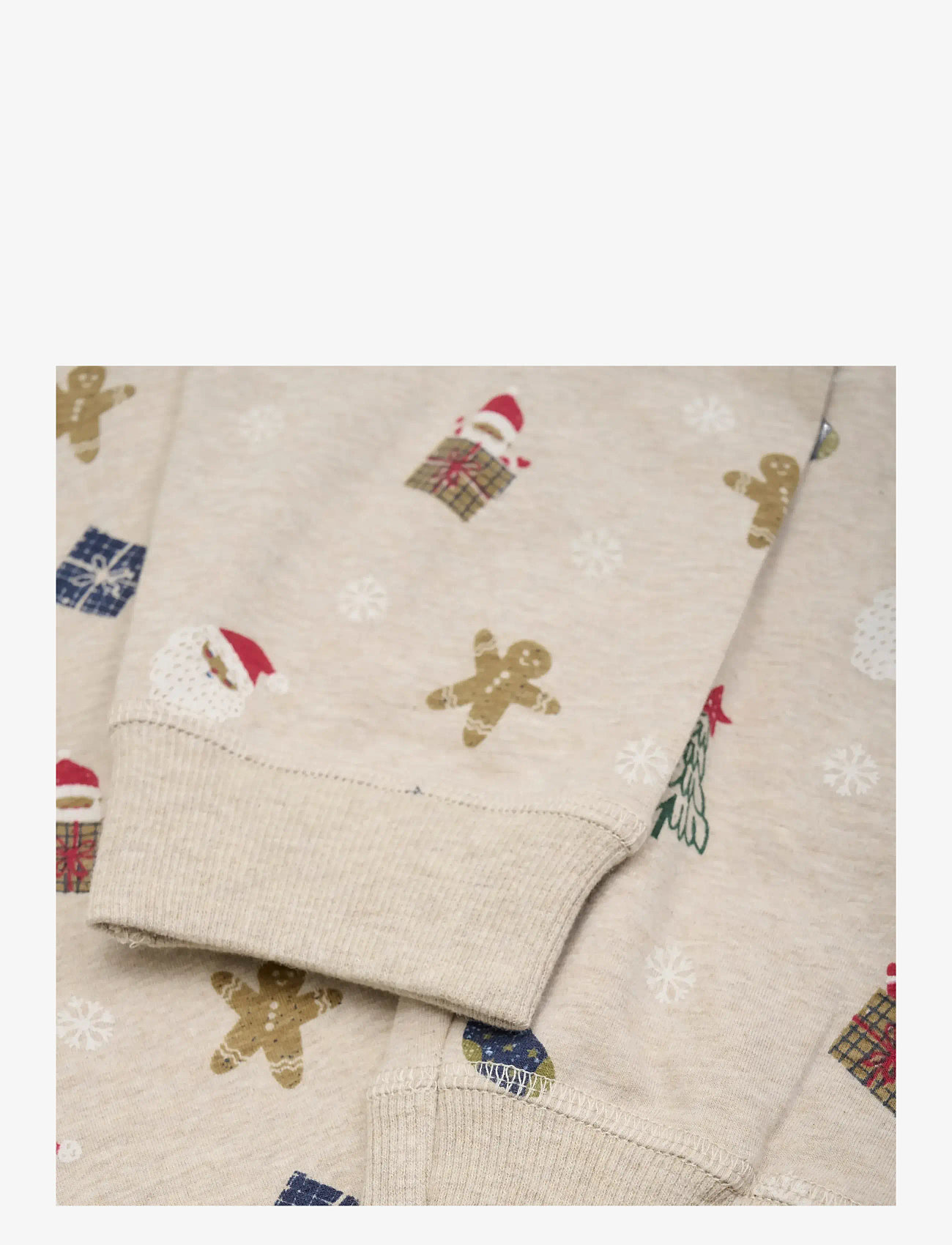 Minymo - Pyjamas Set AOP - sets - beige melange - 4