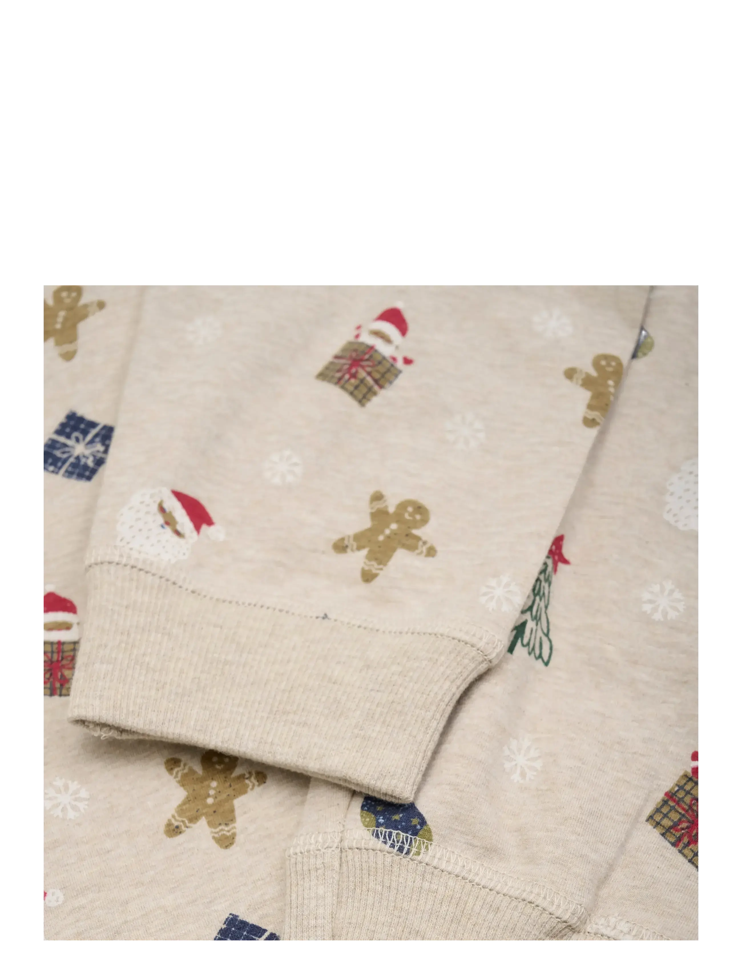 Minymo - Pyjamas Set AOP - sets - beige melange - 4