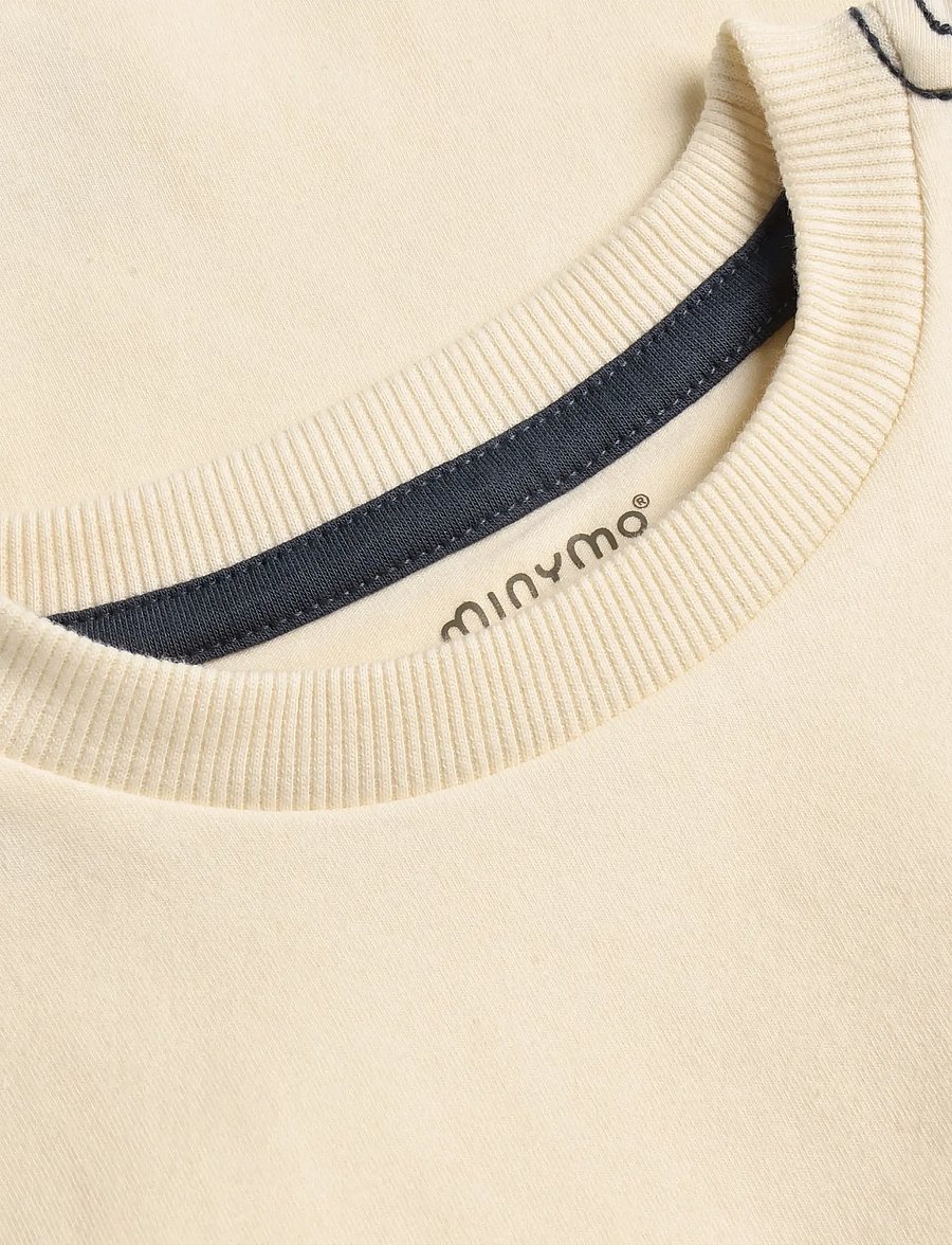 Minymo - T-shirt SS - stutterma - white swan - 3